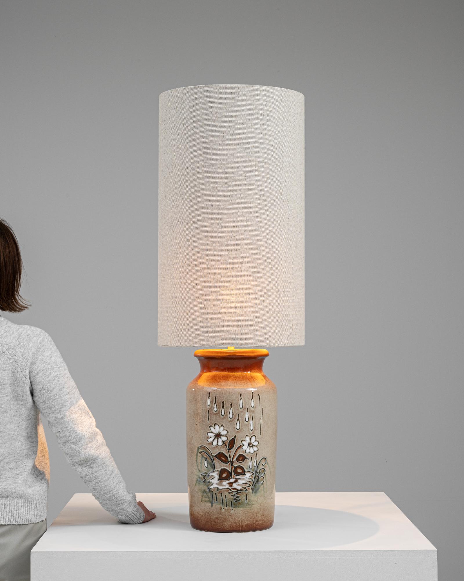 Allemand Lampe de table en céramique allemande du 20e siècle en vente