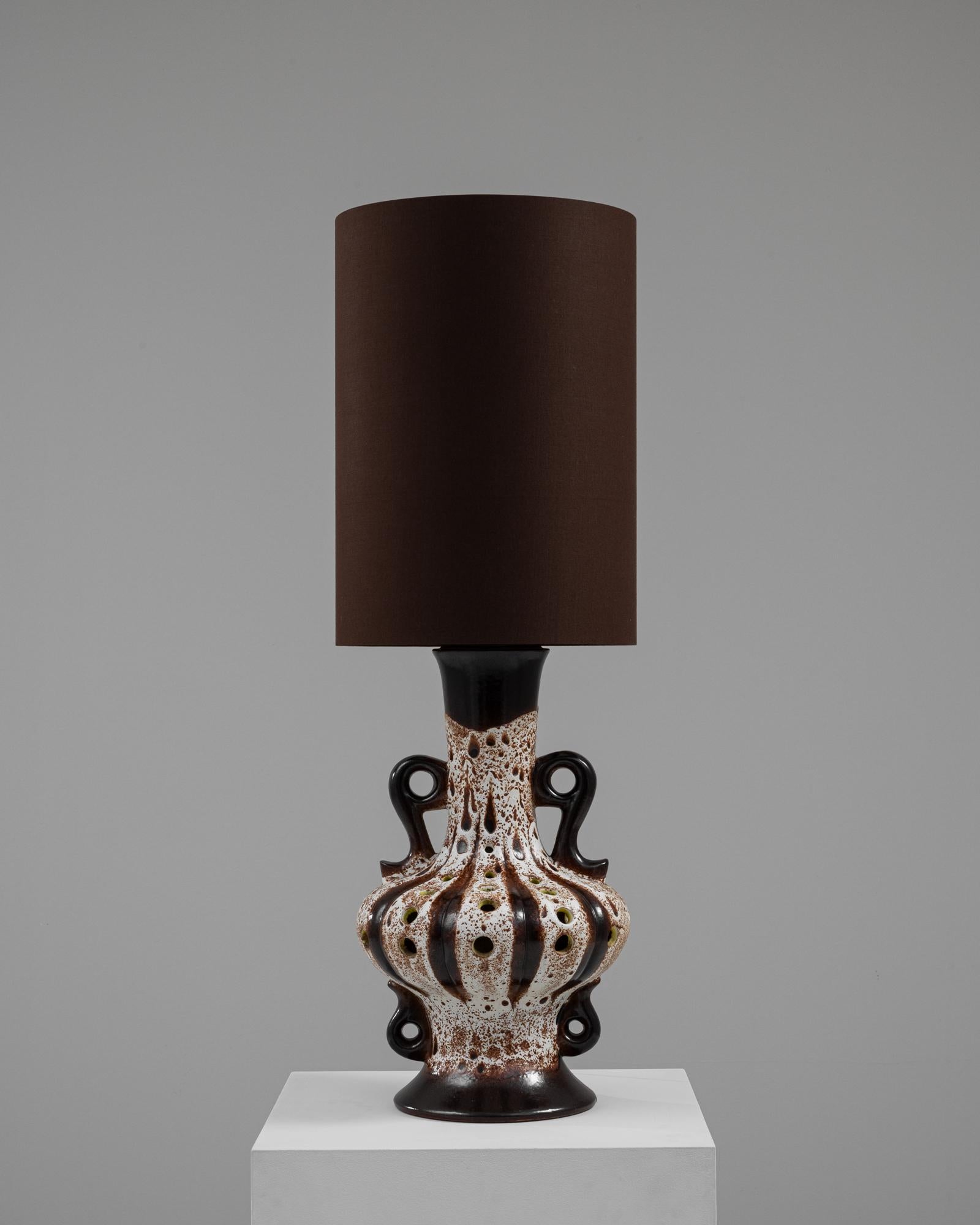 Allemand Lampe de table en céramique allemande du 20e siècle en vente