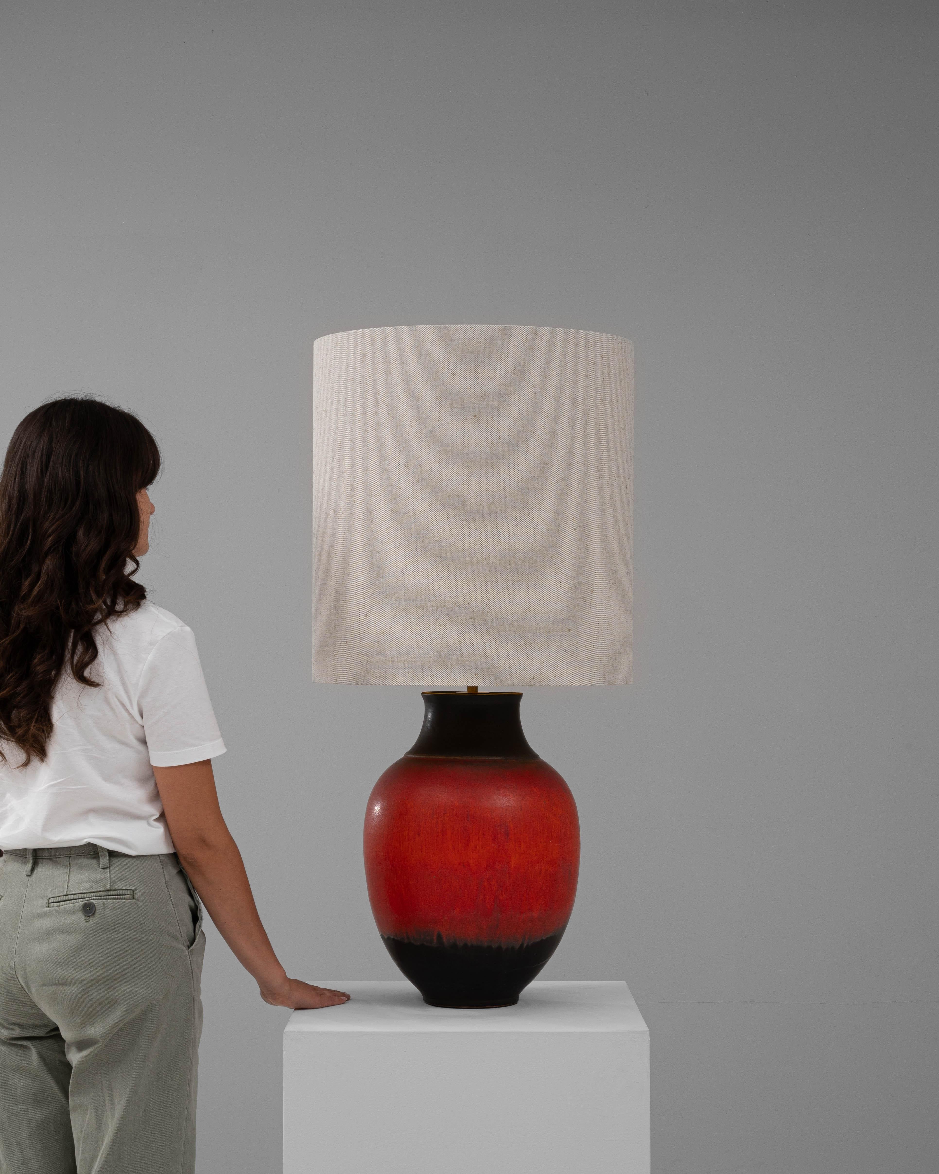 Allemand Lampe de table en céramique allemande du 20e siècle en vente
