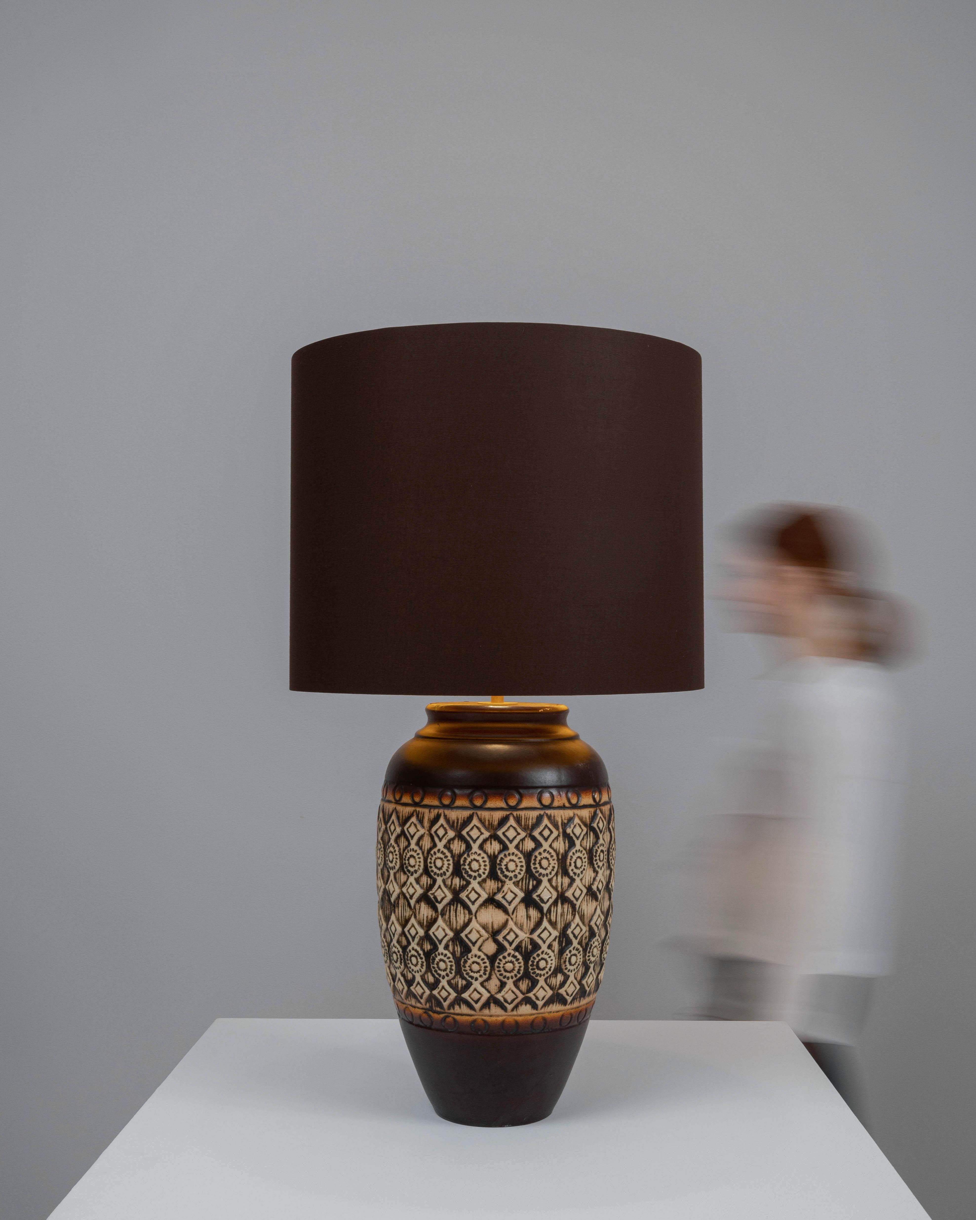 20ième siècle Lampe de table en céramique allemande du 20e siècle en vente