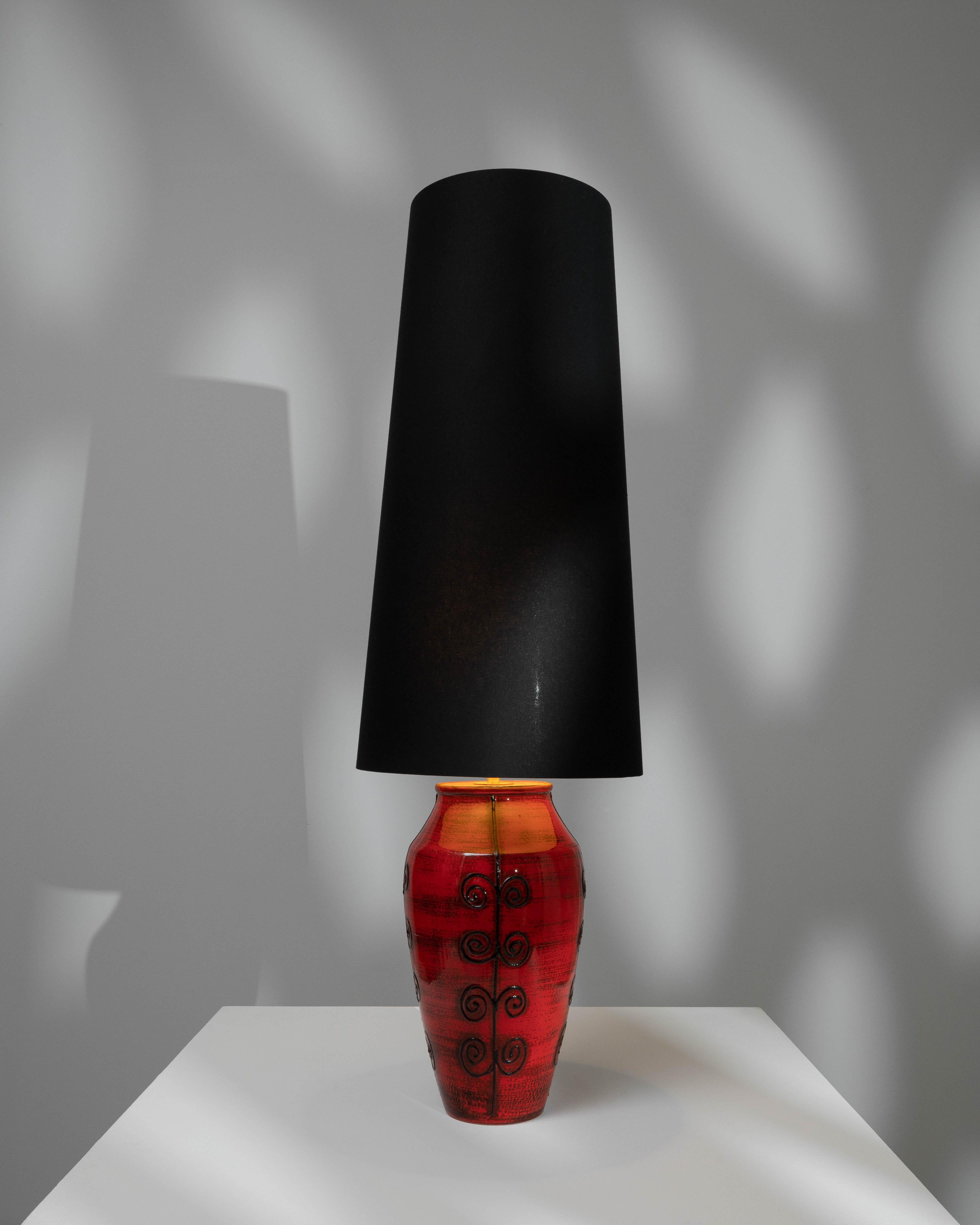 20th Century German Ceramic Table Lamp For Sale 2