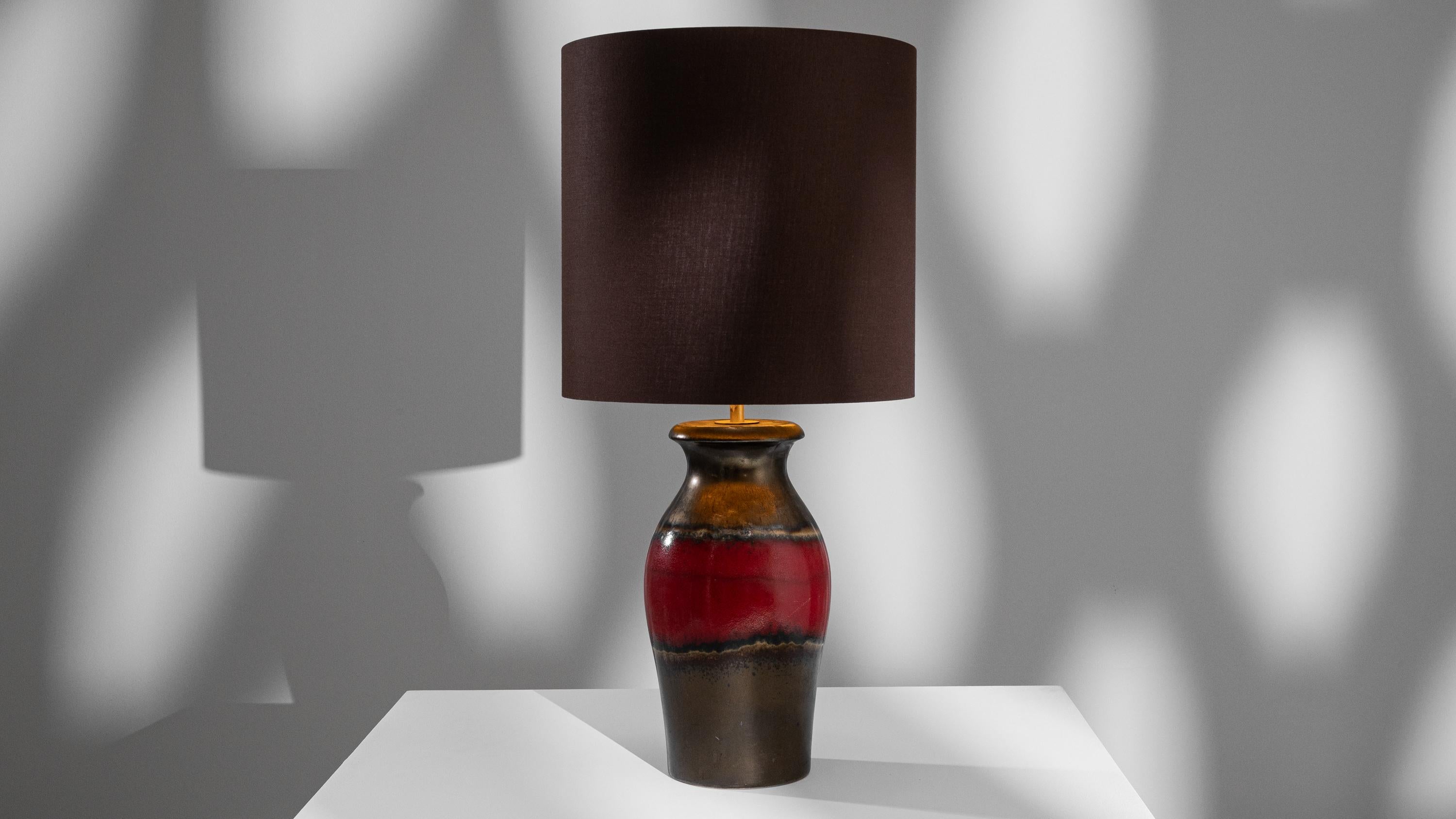 20th Century German Ceramic Table Lamp For Sale 4
