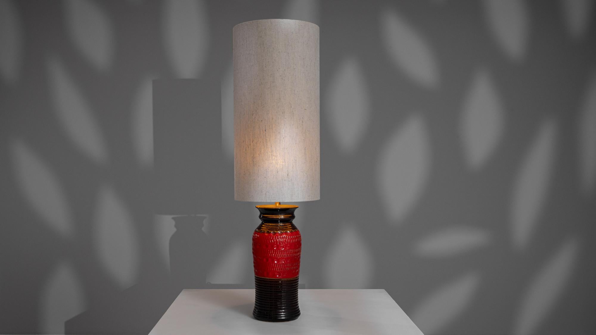Lámpara de mesa de cerámica alemana del siglo XX en venta 2