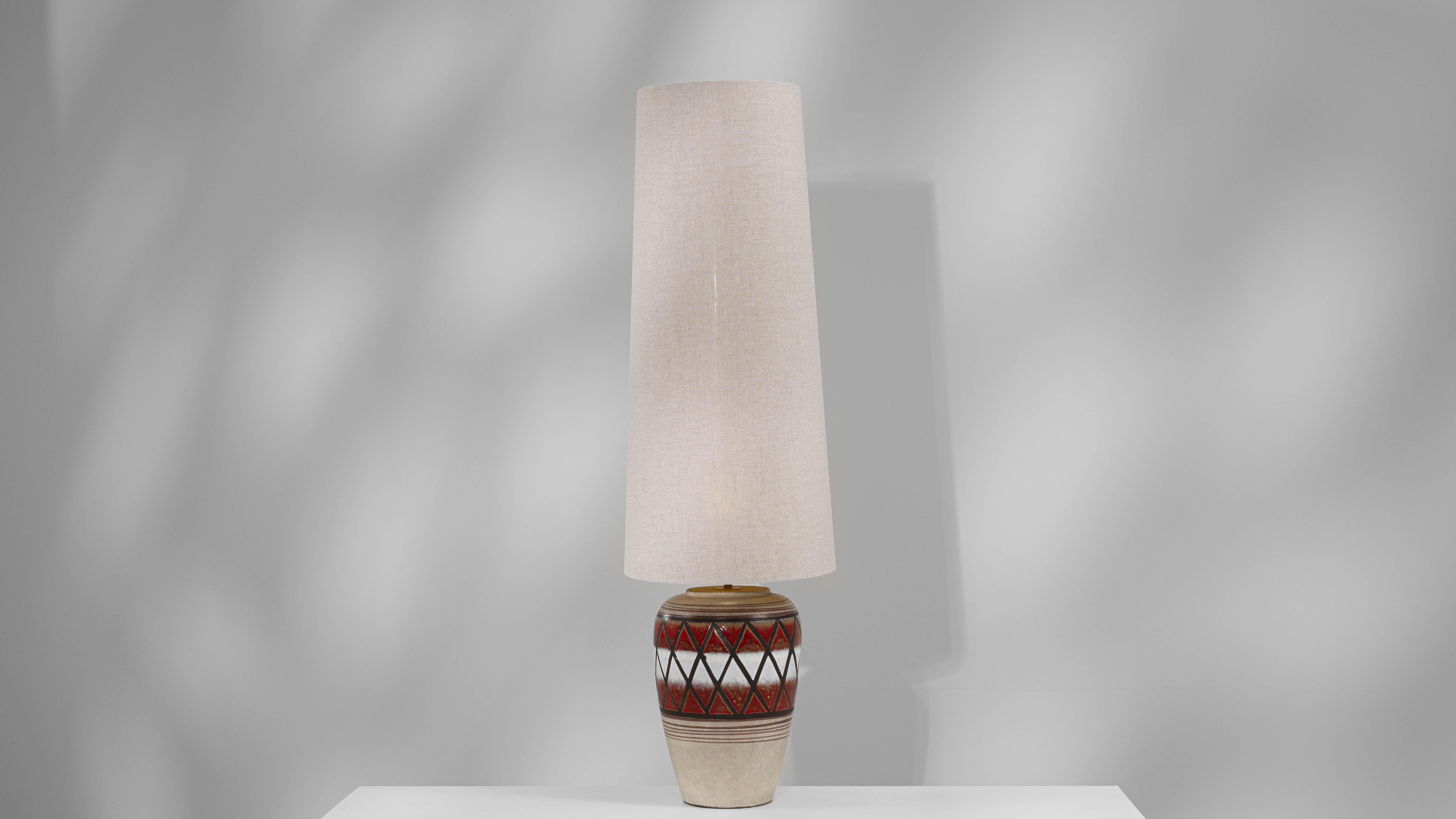 Lámpara de mesa de cerámica alemana del siglo XX en venta 3