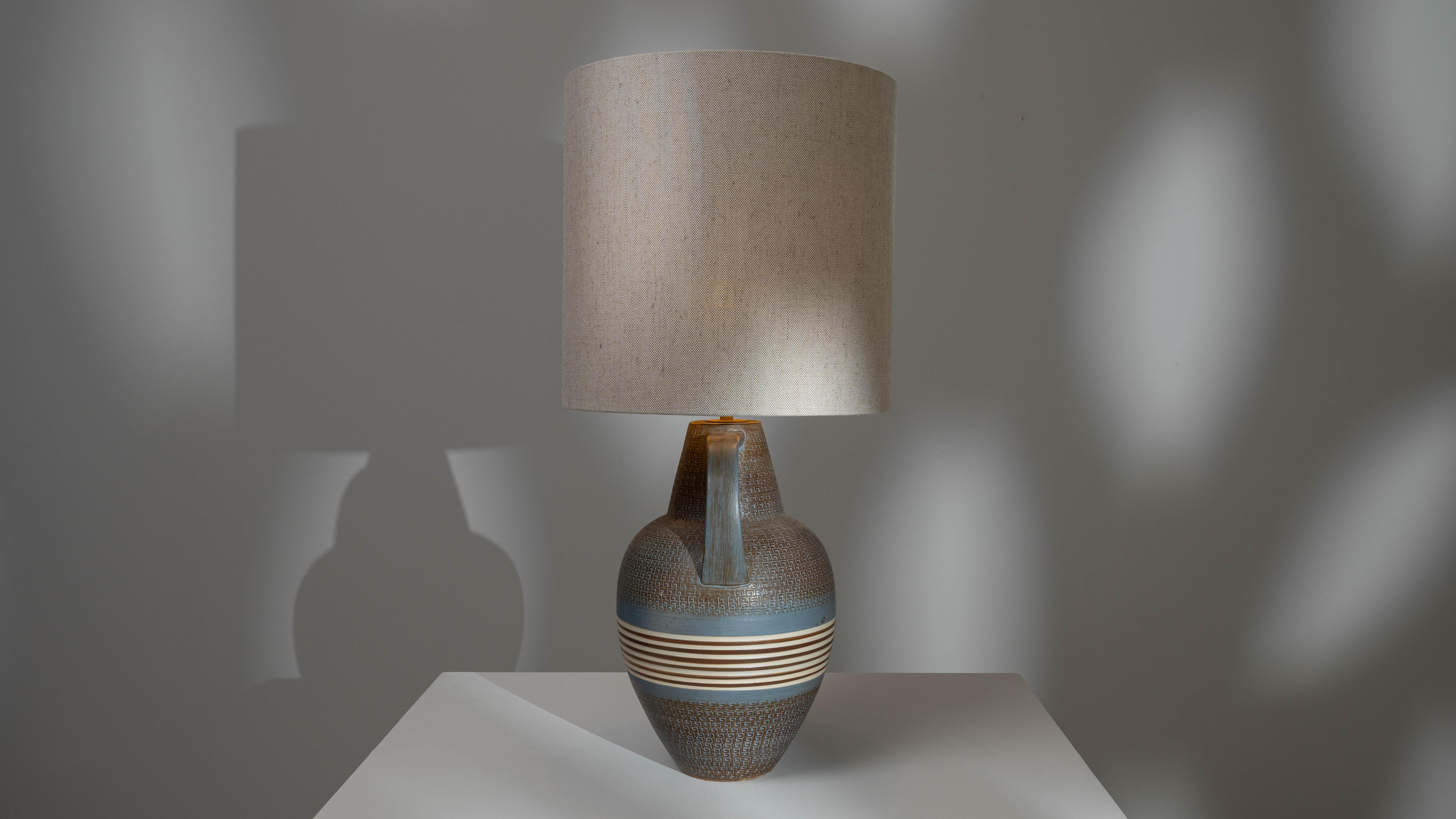 20th Century German Ceramic Table Lamp For Sale 6