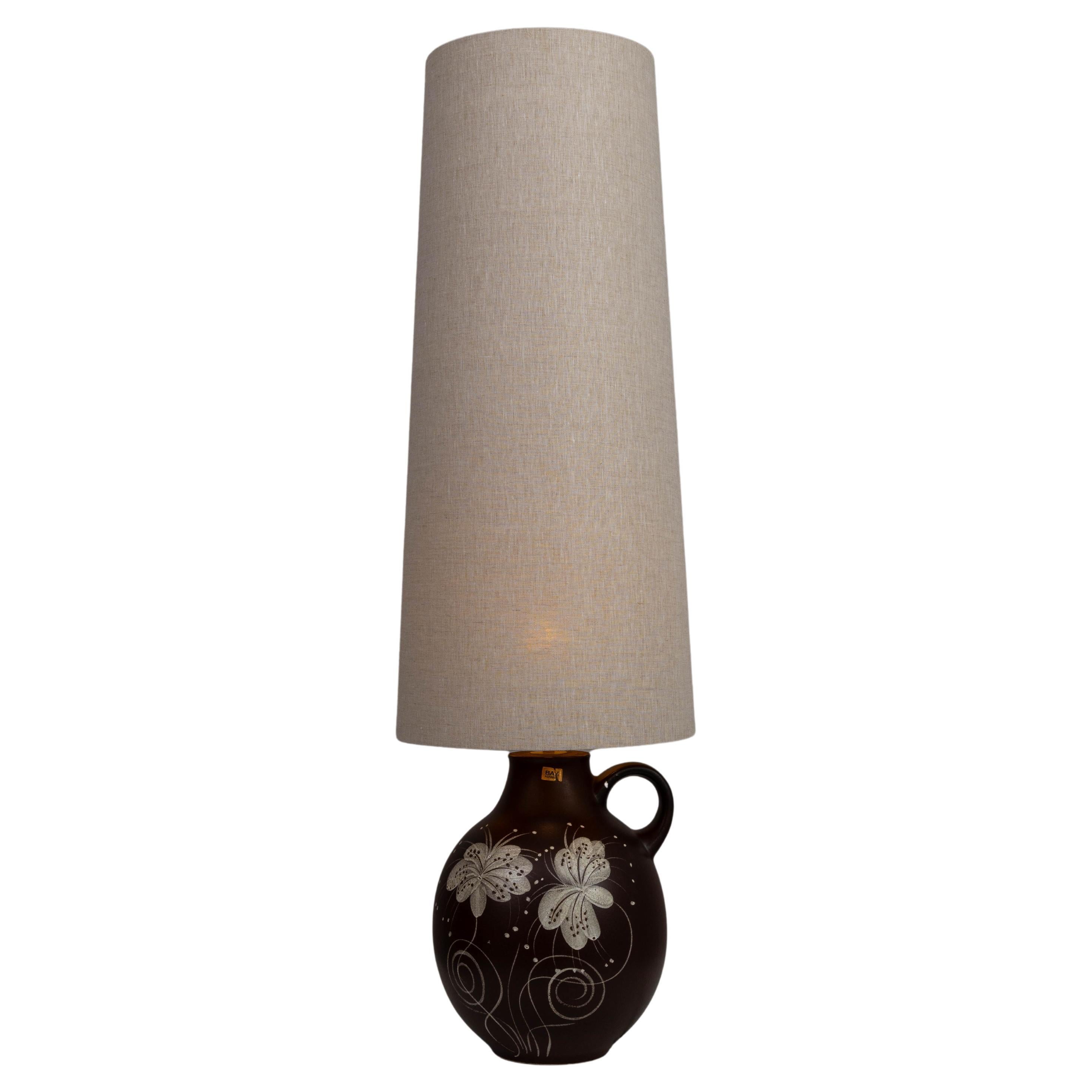 Lampada da tavolo in ceramica tedesca del XX secolo