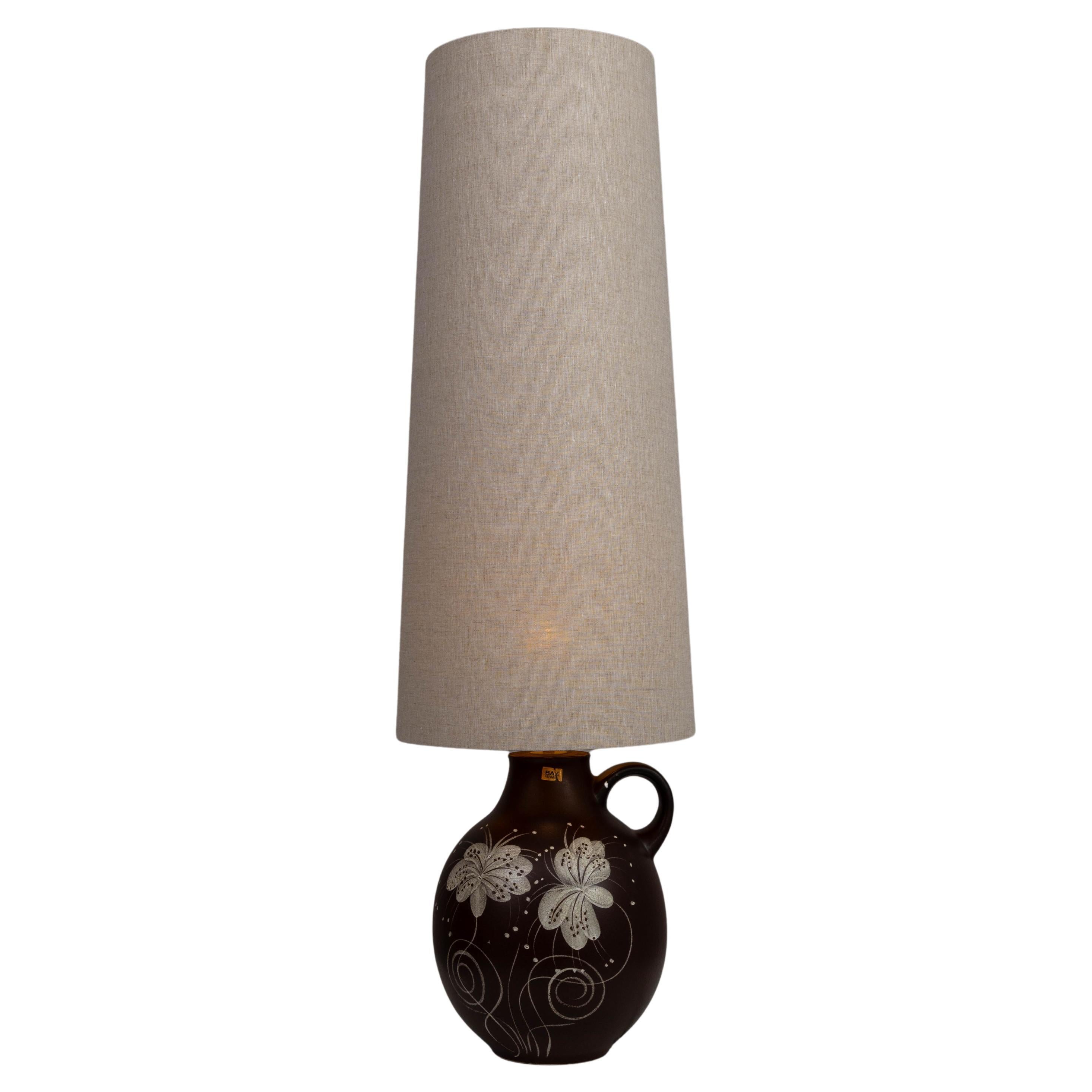 20th Century German Ceramic Table Lamp For Sale