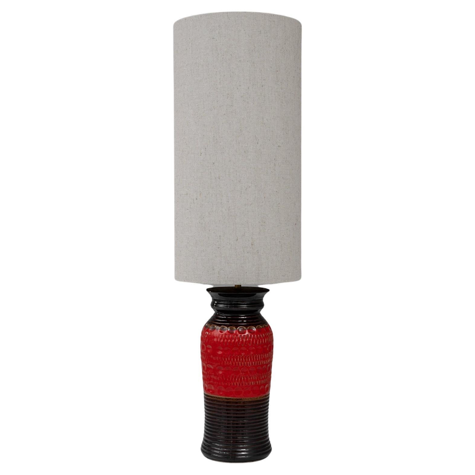 Lampada da tavolo in ceramica tedesca del XX secolo