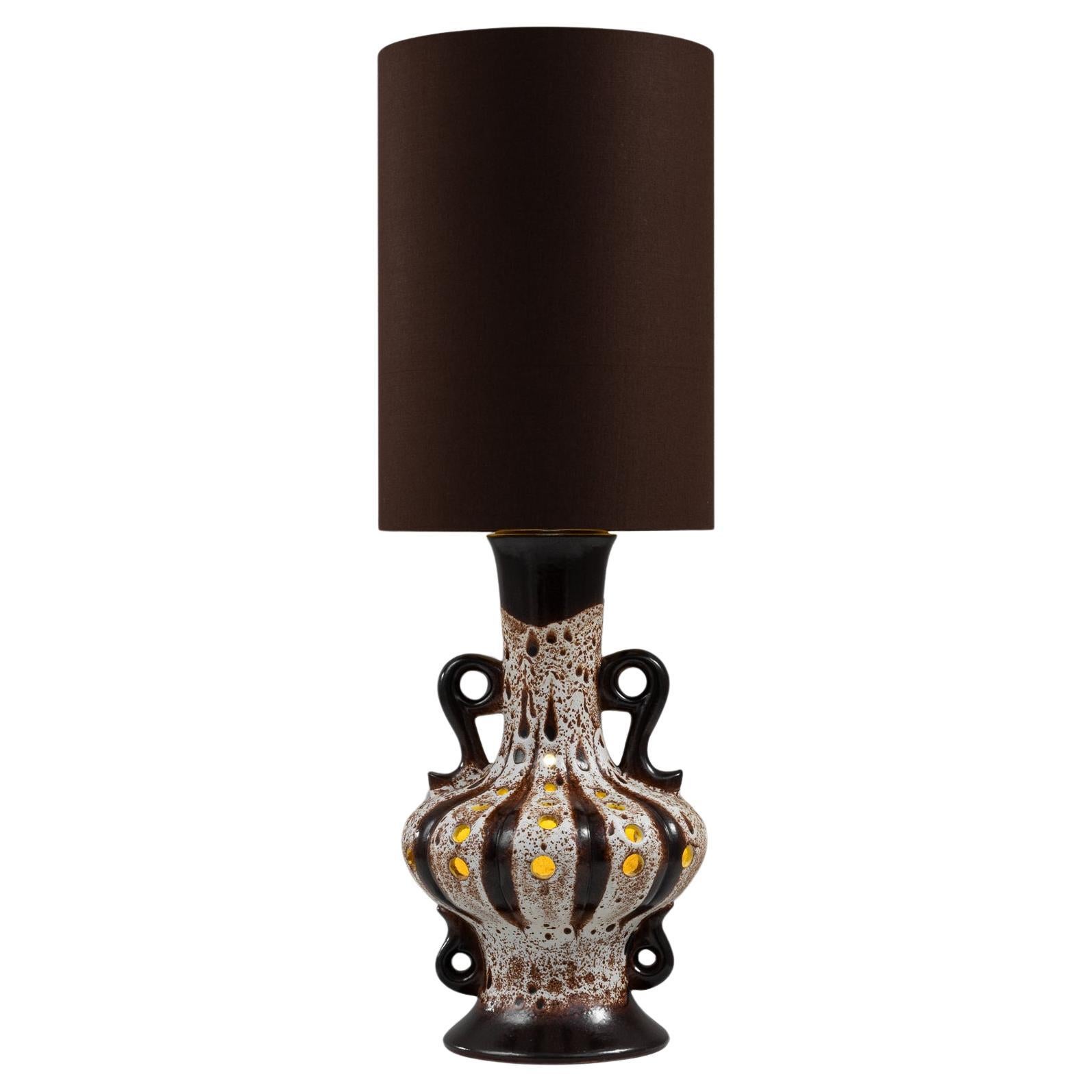 Lampe de table en céramique allemande du 20e siècle