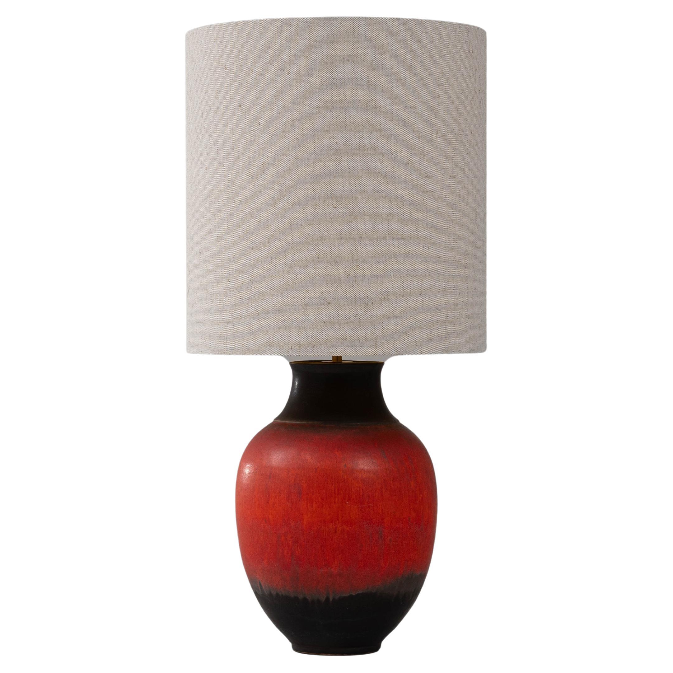 Lampe de table en céramique allemande du 20e siècle