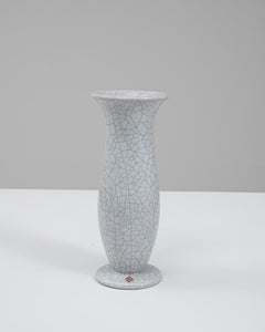 20th Century German Ceramic Vase, Sculptural Design, Crackle Glaze