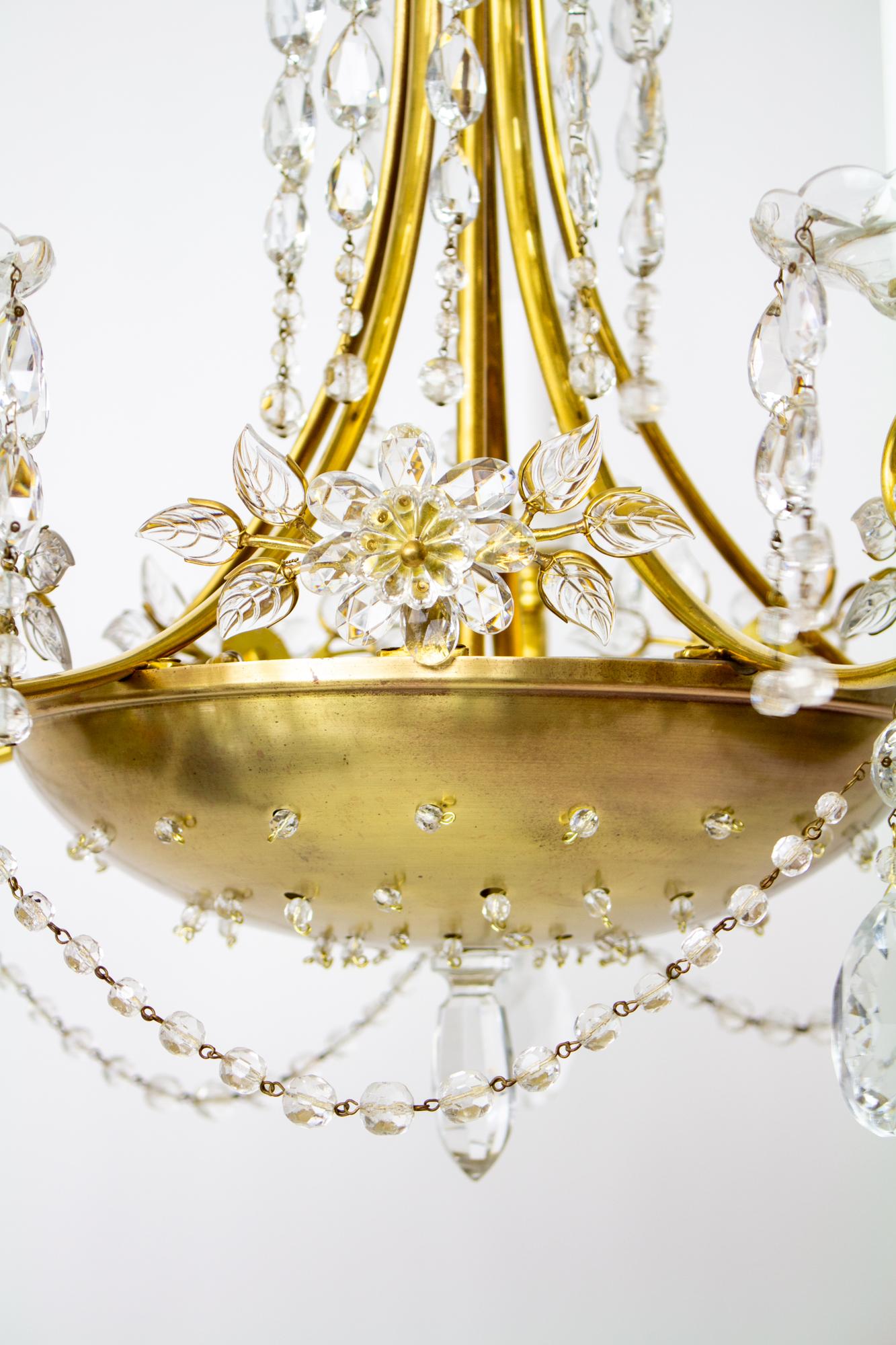 20th Century German Crystal Maison Bagues Style Chandelier For Sale 1