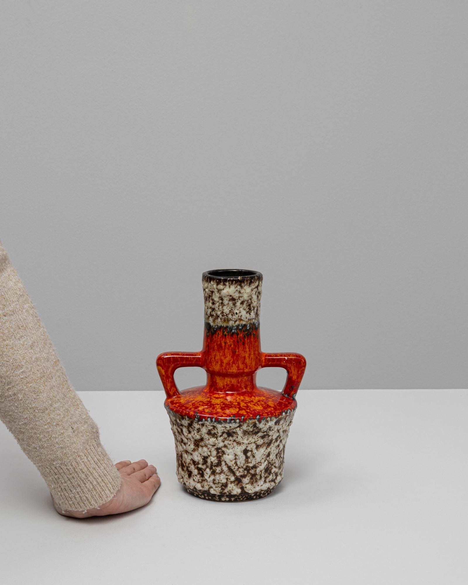 Tedesco Vaso in ceramica a lava grassa del XX secolo in vendita