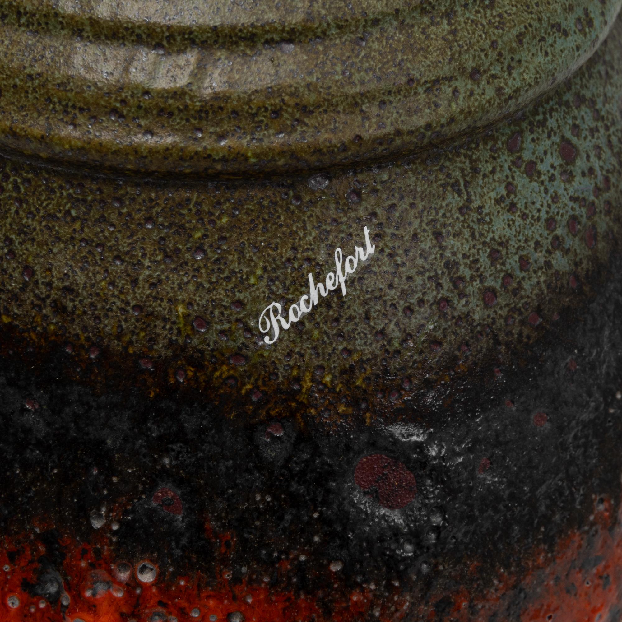 Brocca in ceramica tedesca del XX secolo con lava grassa della Germania occidentale in vendita 4