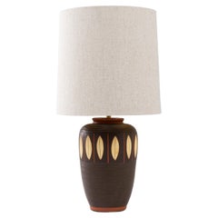 20th Century German Geometric Ceramic Table Lamp