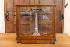 20th Century German Glass Case Scale