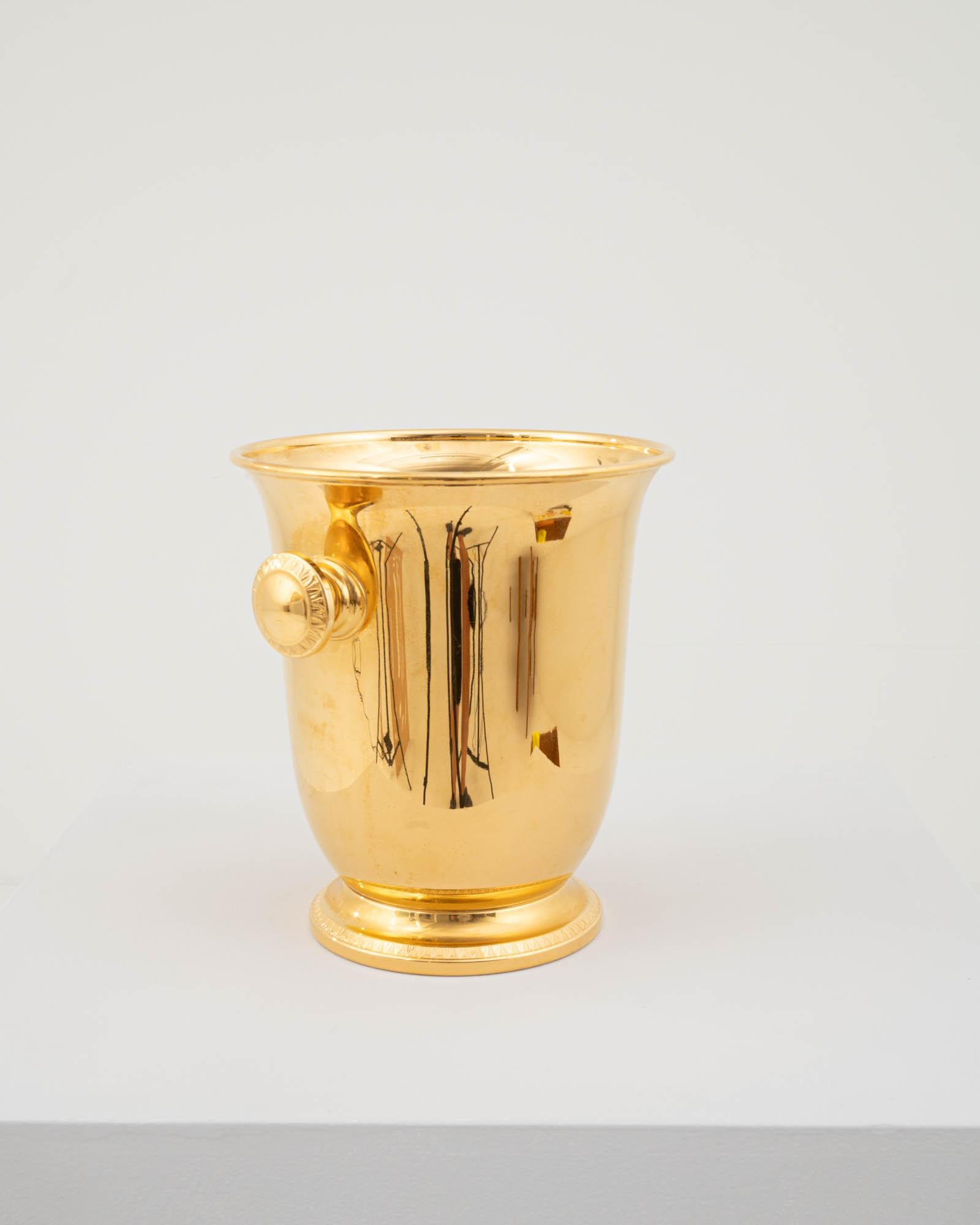 Metal 20th Century German Gold Plated Ice Bucket