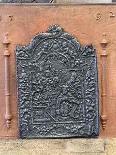 20th Century German 'John the Baptist' Fireback in Gothic Style