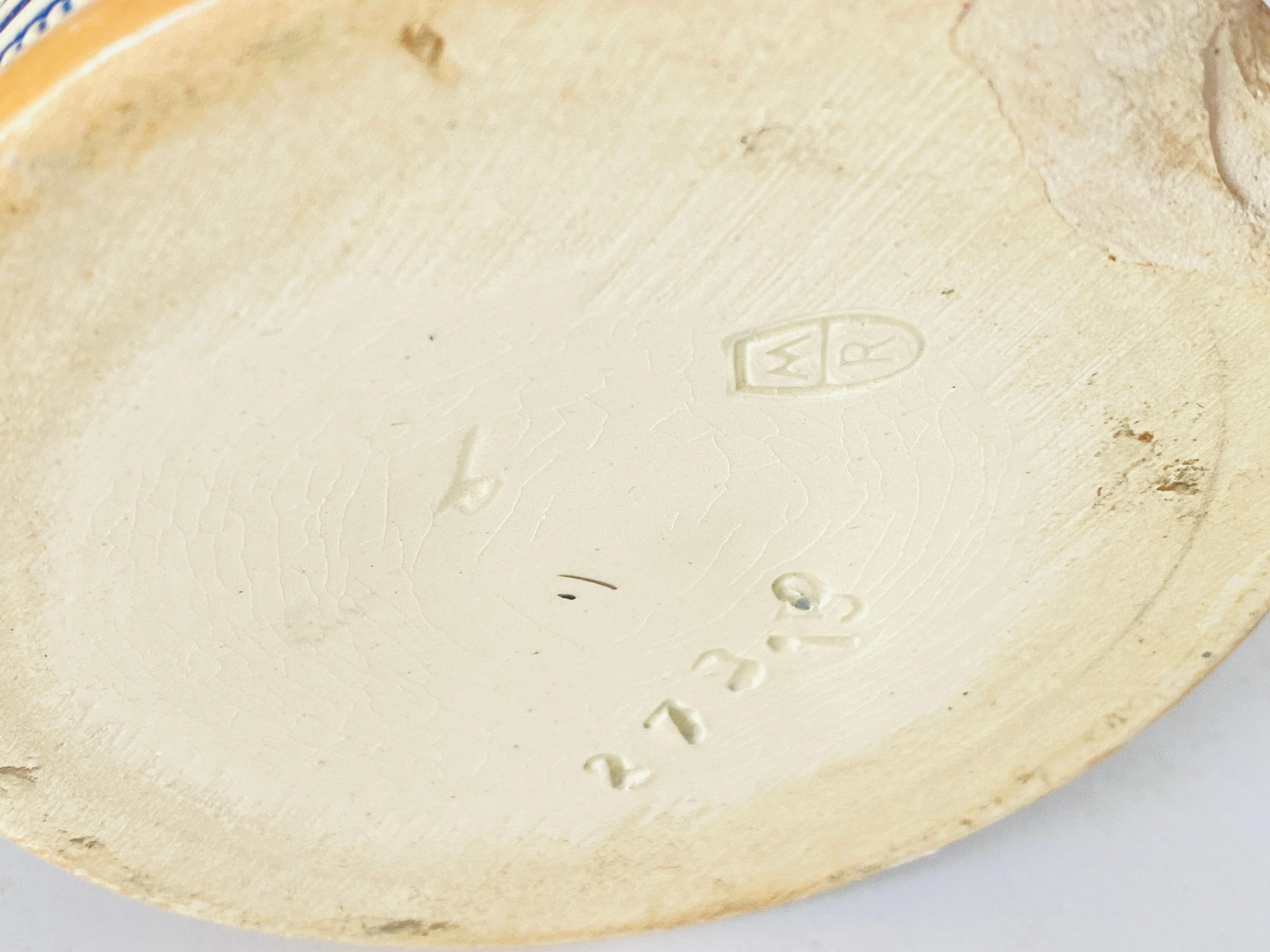 Großer deutscher Keramik-Bierstein des 20. Jahrhunderts mit Deckel in beigefarbener Farbe im Zustand „Gut“ im Angebot in Auribeau sur Siagne, FR