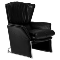 20th Century German Leather Armchair With Relaxation Function By Jürgen Lange