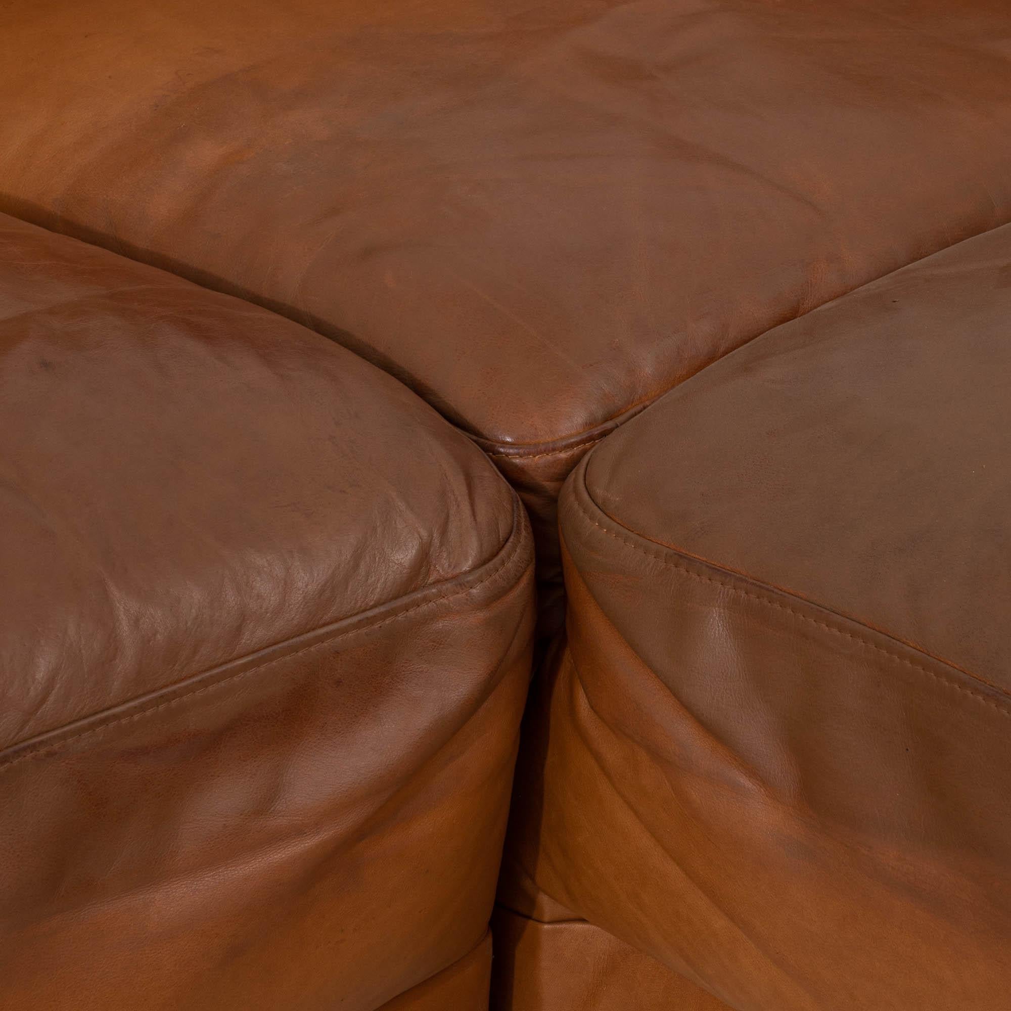20th Century German Leather Corner Sofa 8