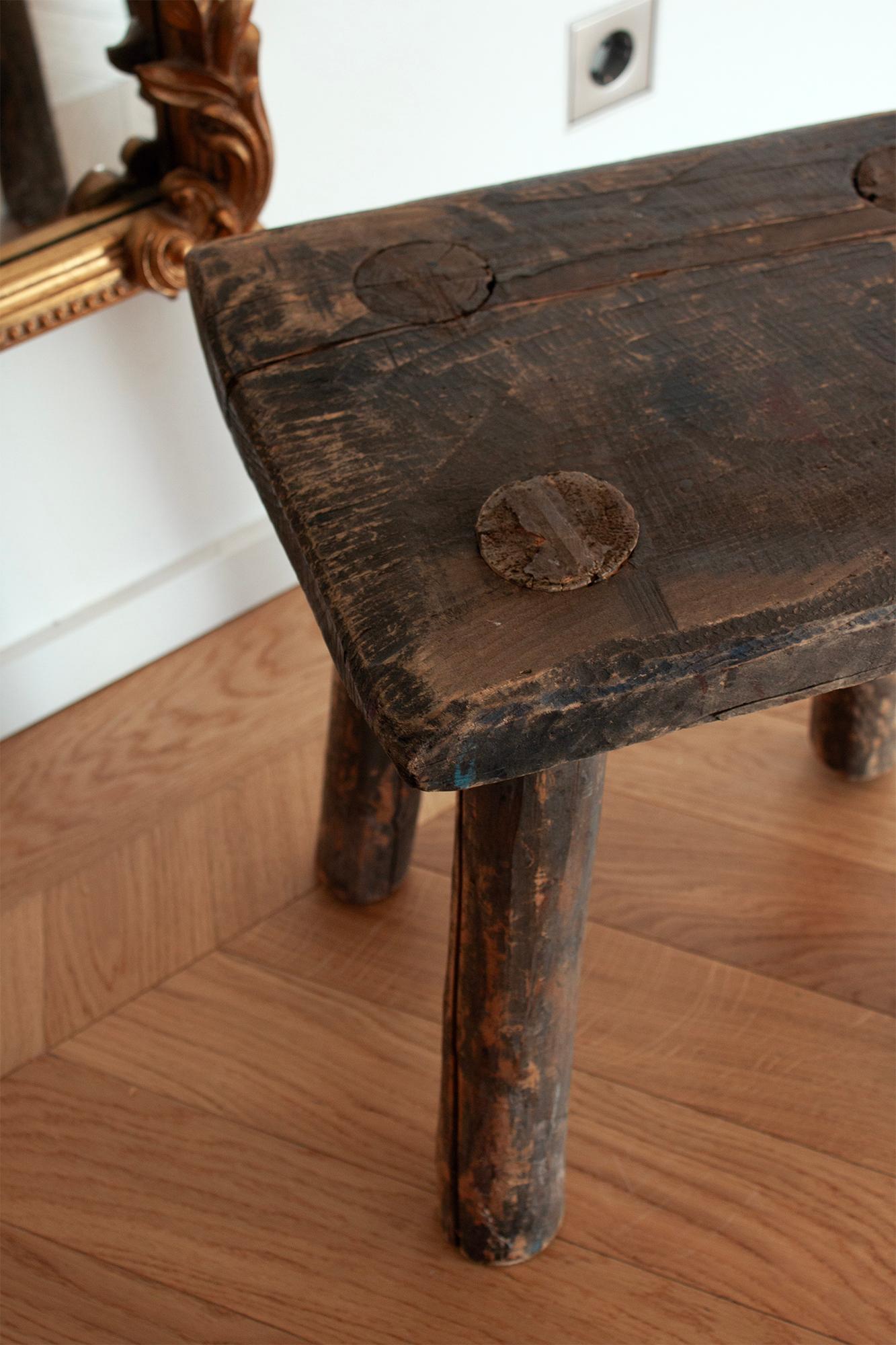 Allemand Tabouret Brutaliste du 20ème siècle de fabrication allemande en vente