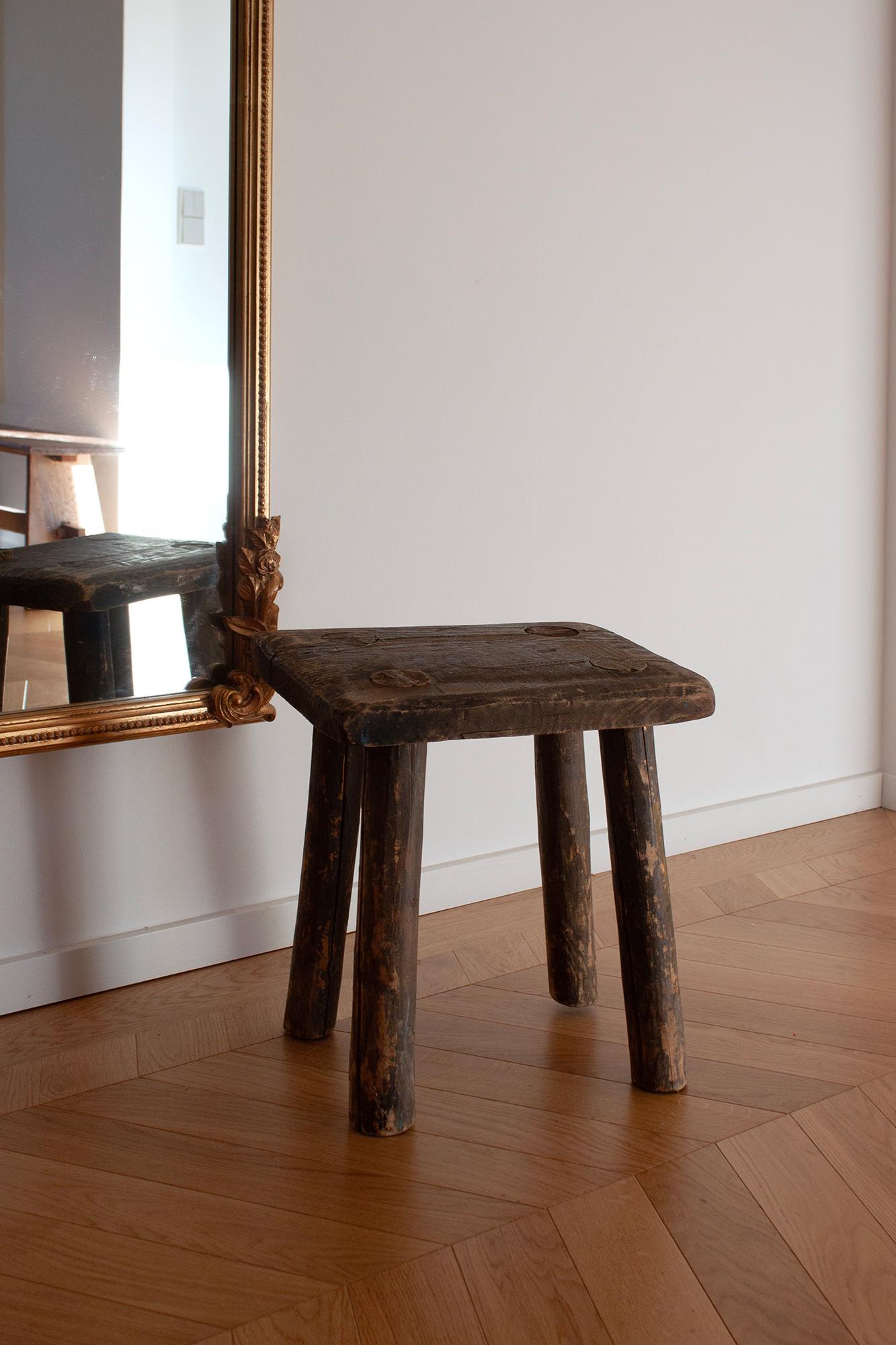 20ième siècle Tabouret Brutaliste du 20ème siècle de fabrication allemande en vente