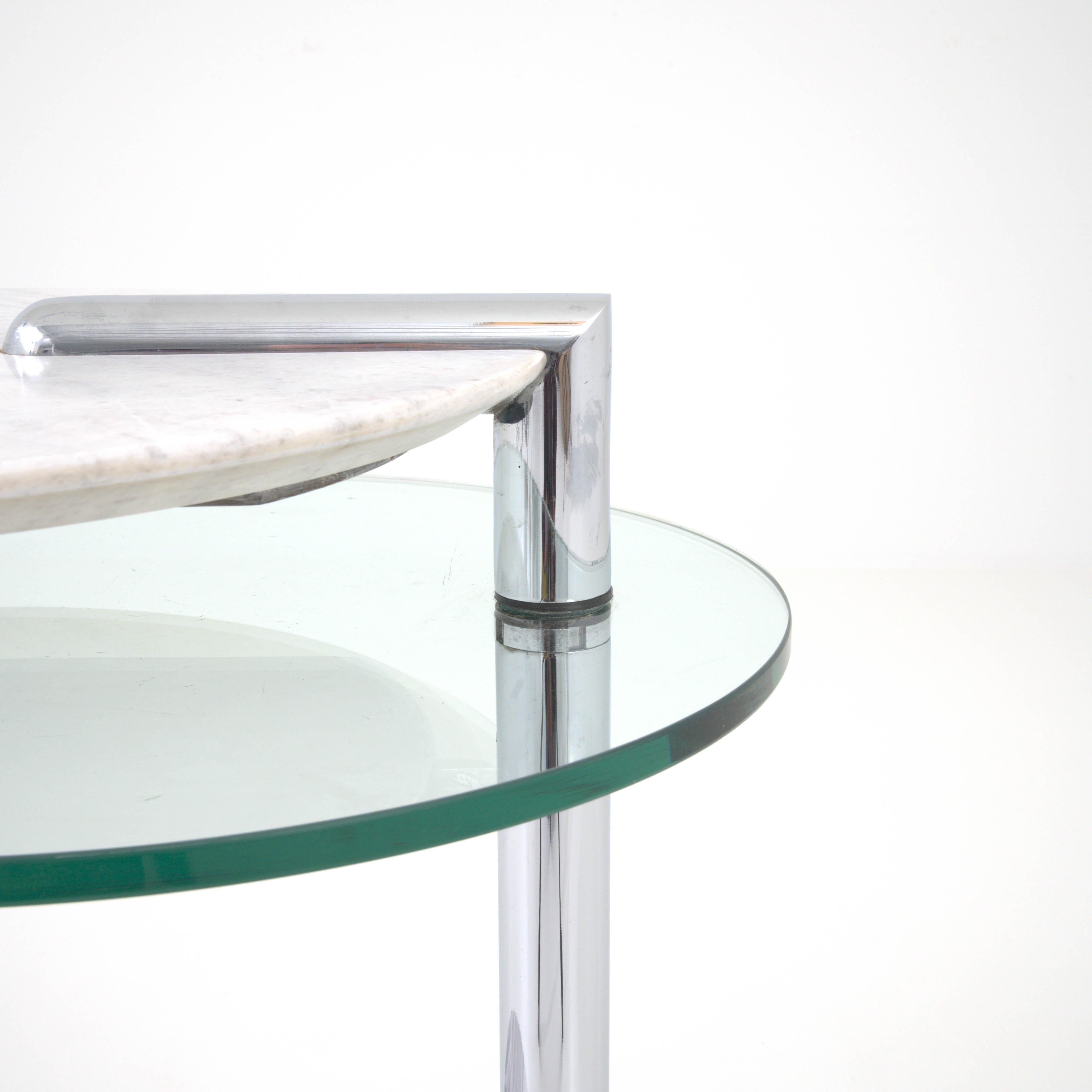 20th Century German Marble & Glass Coffee Table By Rolf Benz 8