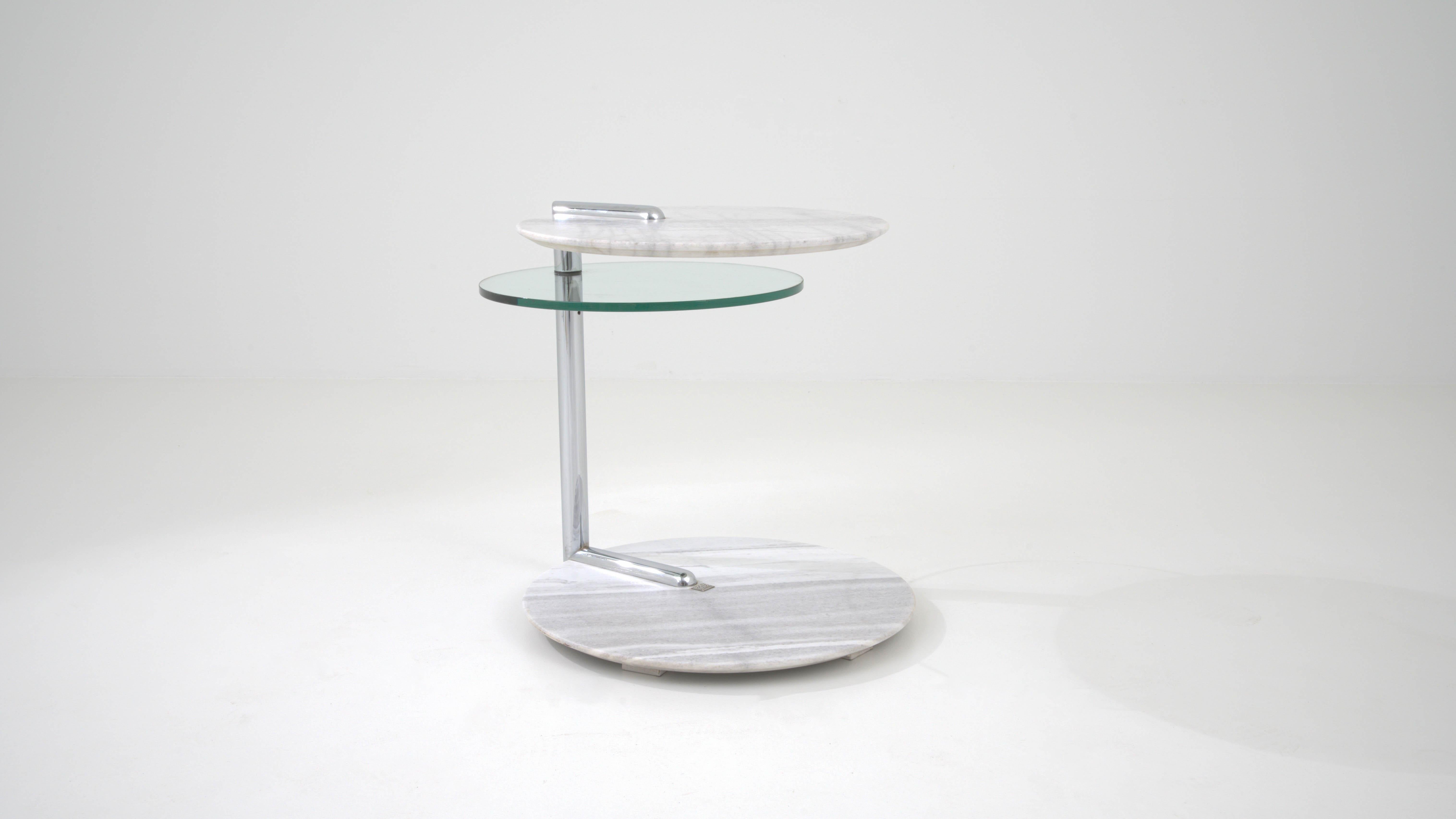 20th Century German Marble & Glass Coffee Table By Rolf Benz 6