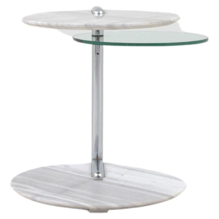 20th Century German Marble & Glass Coffee Table By Rolf Benz