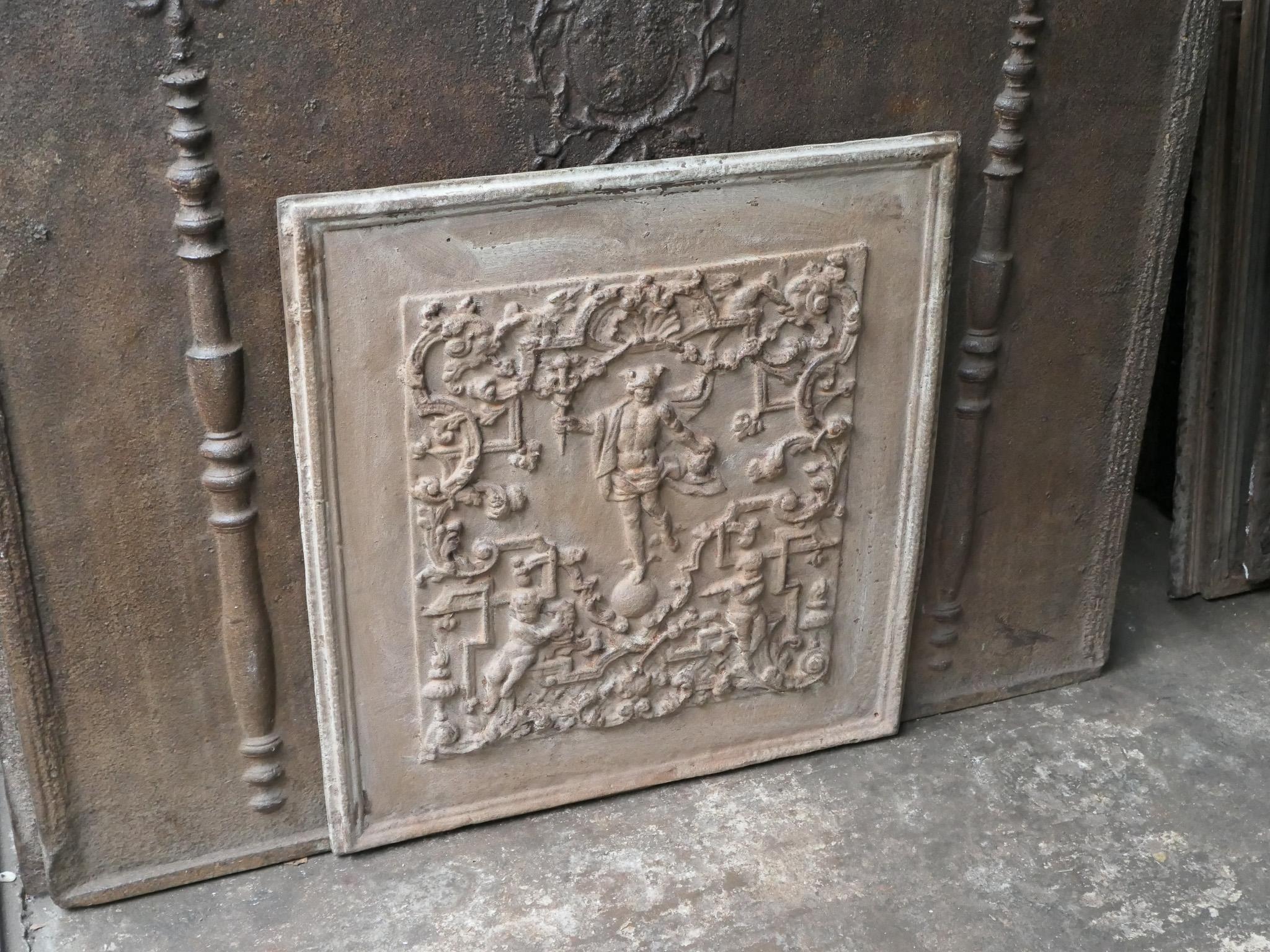 20th Century German 'Mercury' Fireback / Backsplash. Victorian Style. For Sale 1