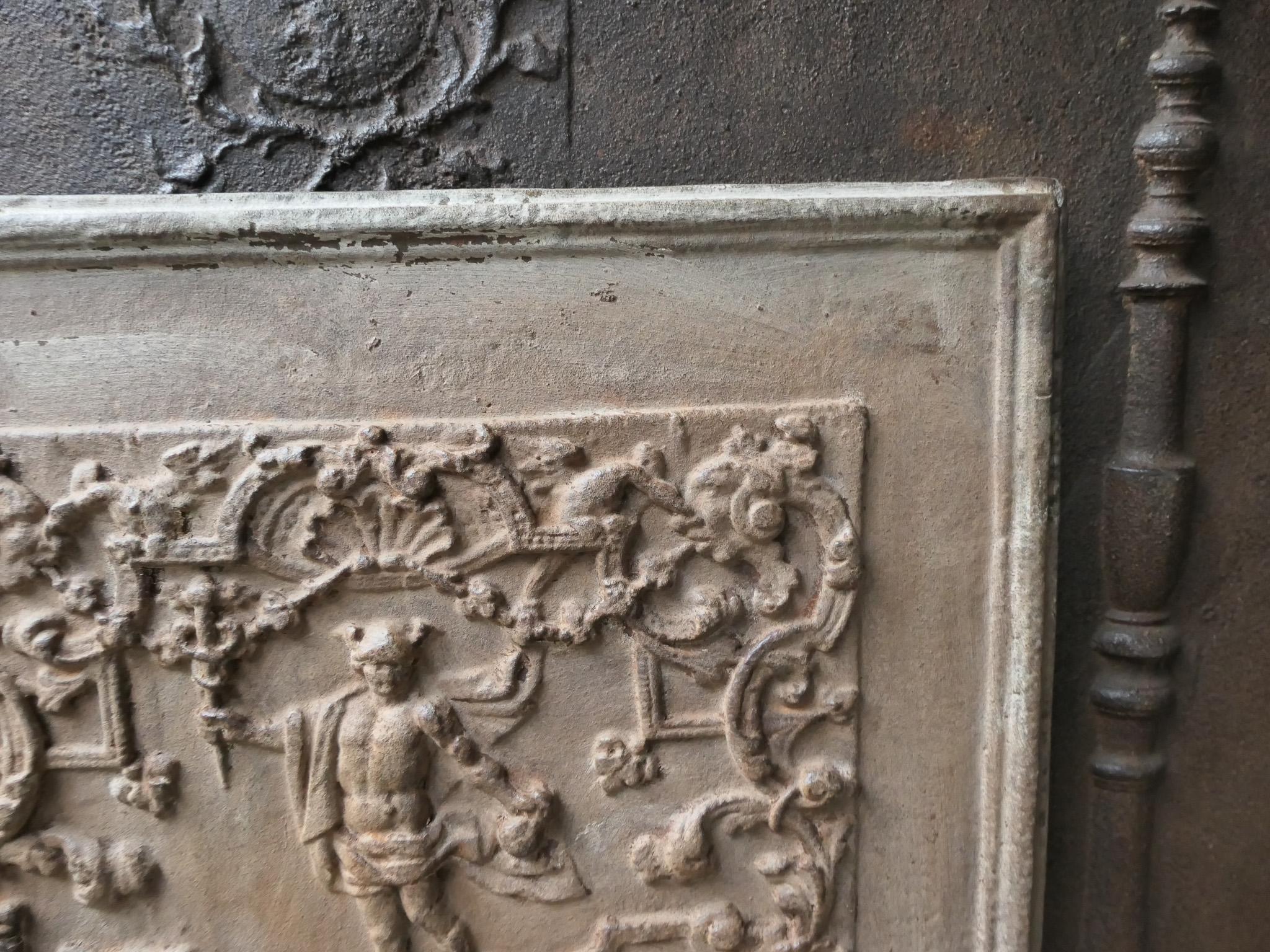 20th Century German 'Mercury' Fireback / Backsplash. Victorian Style. For Sale 3