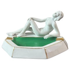 20th century German Porcelain Art Deco Ashtray, 1930s