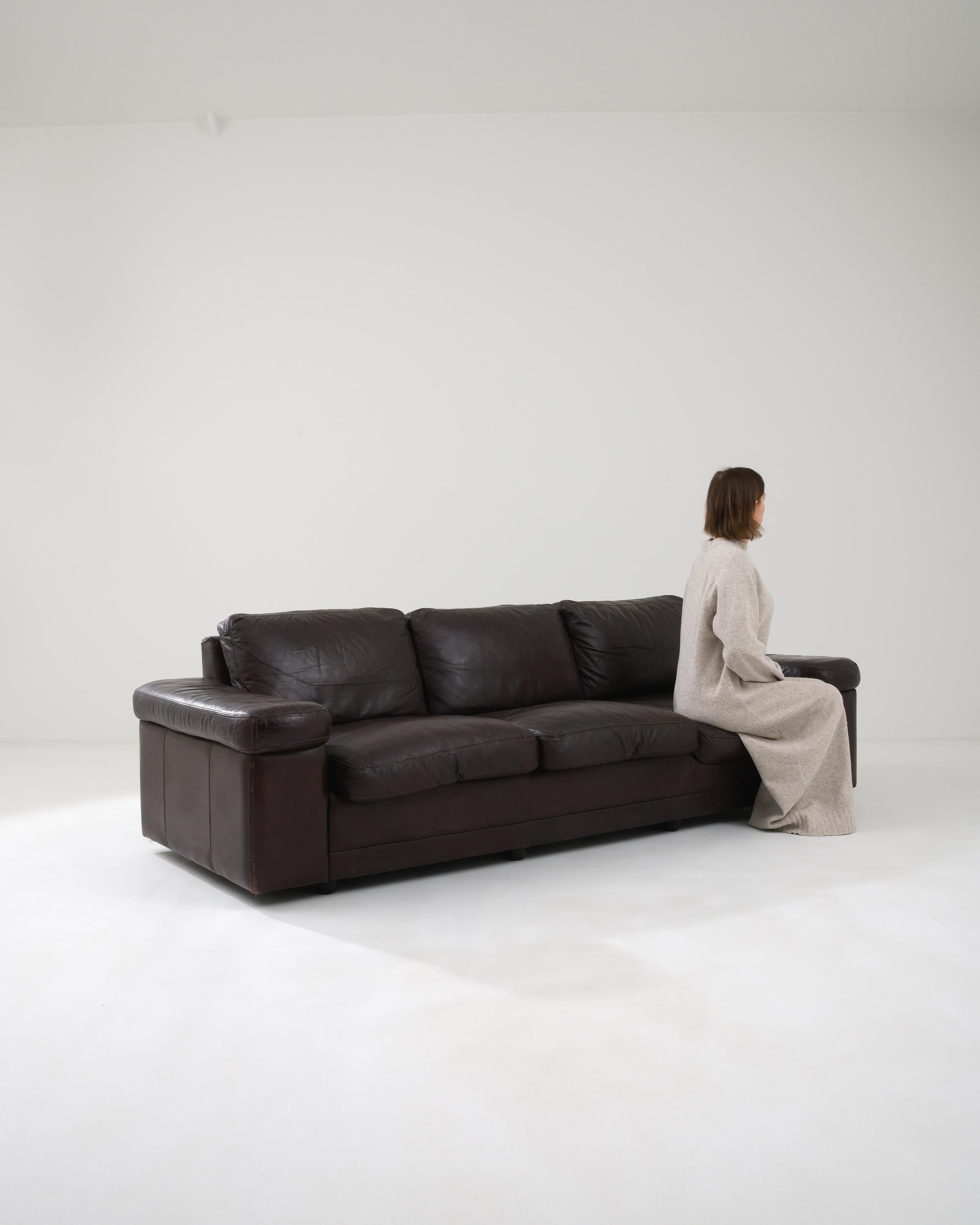 ikea 3 seater sofa leather