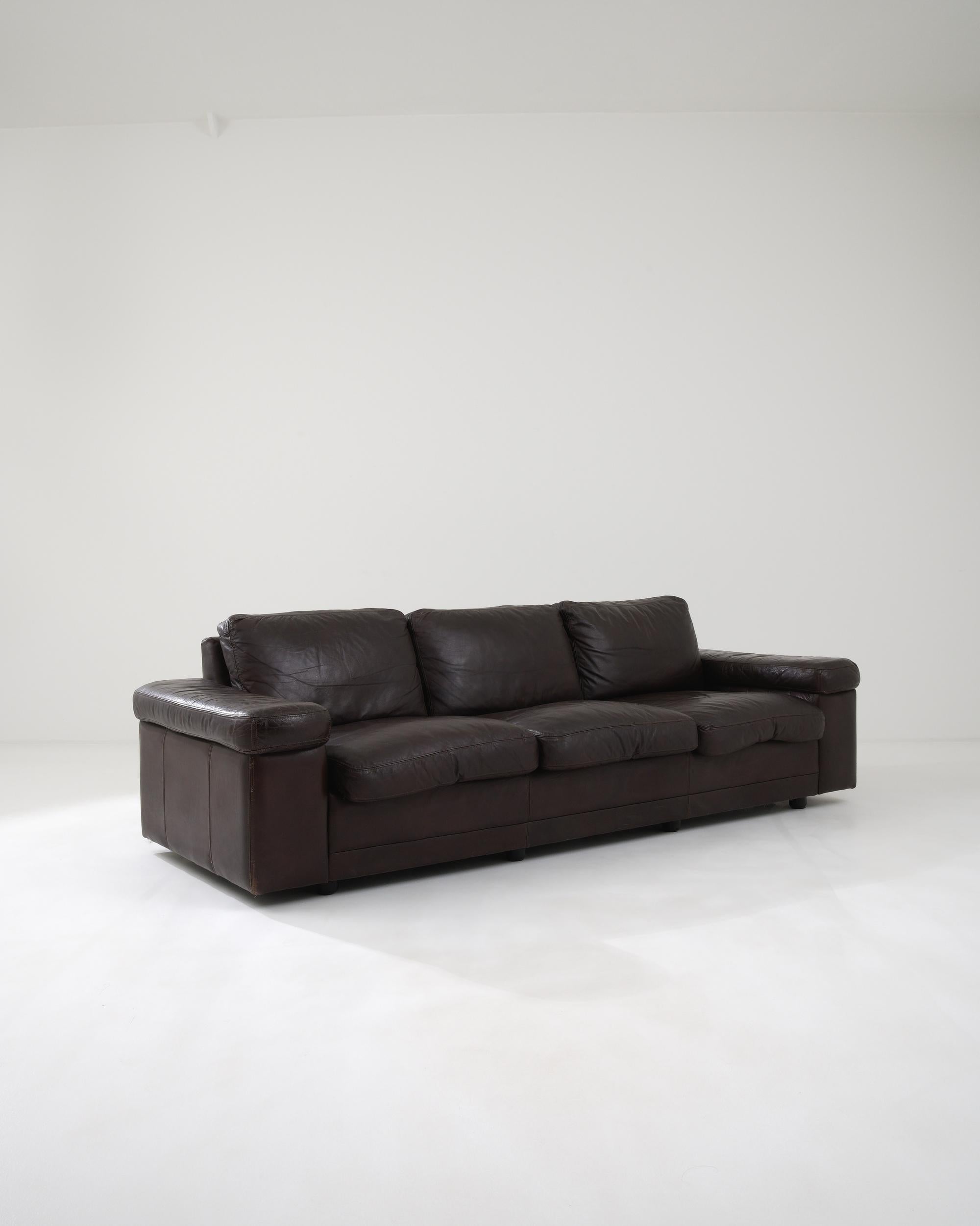 ikea 3 seater sofa leather