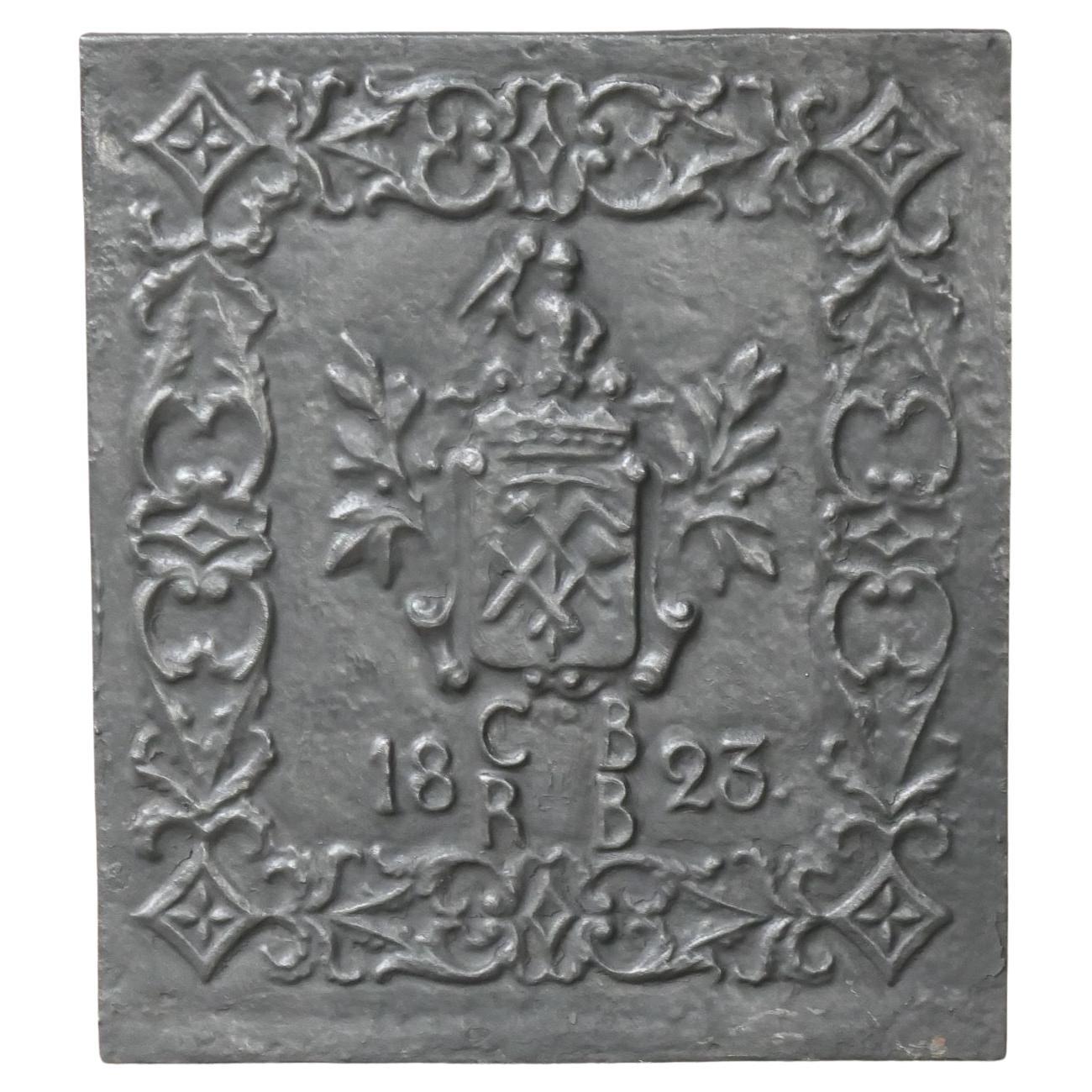 20th Century German Victorian Style 'Coat of Arms' Fireback / Backsplash