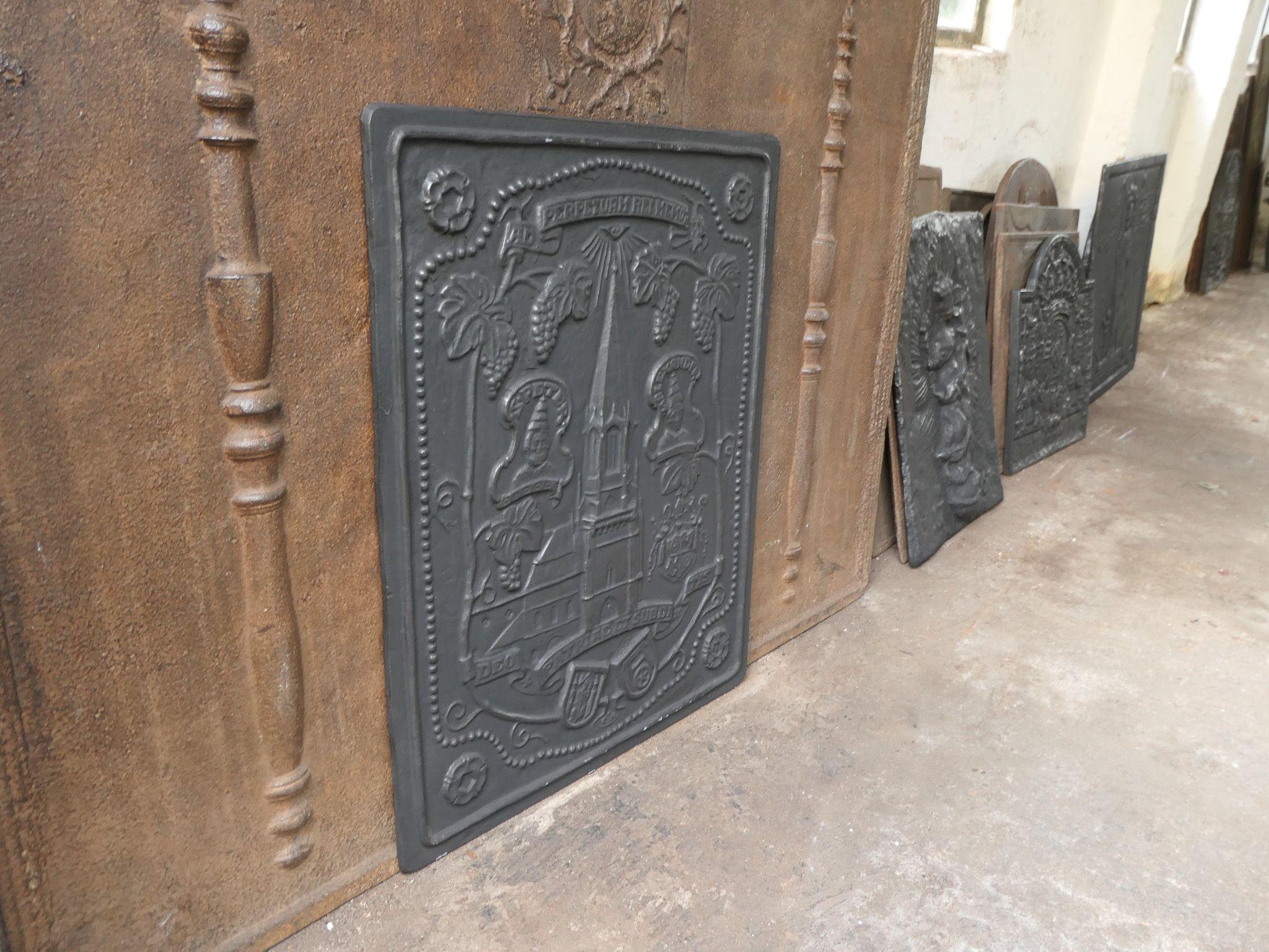 20th Century German Victorian Style 'Religious Theme' Fireback / Backsplash For Sale 5