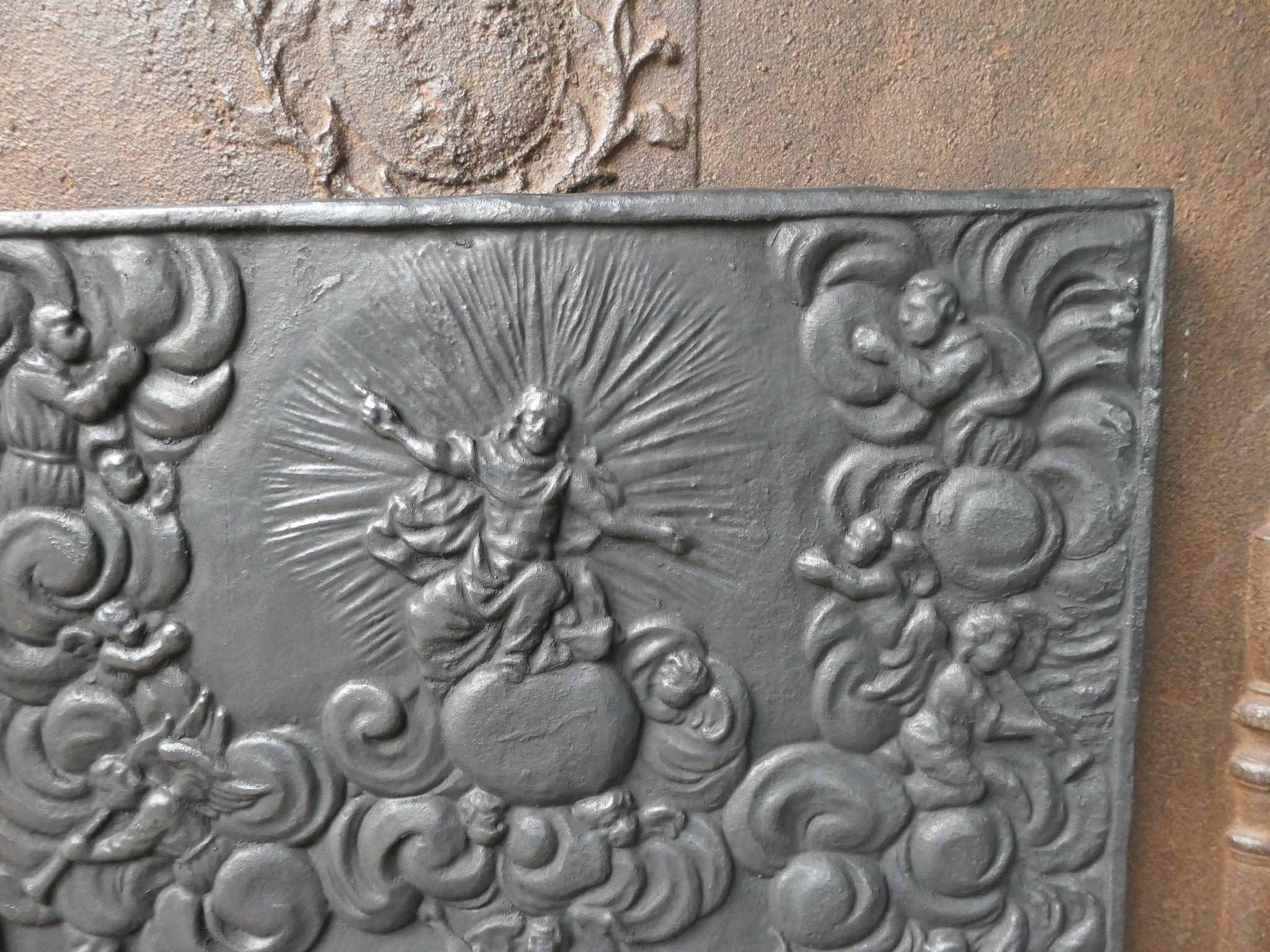 20th Century German Victorian Style 'Religious Theme' Fireback / Backsplash In Good Condition For Sale In Soest, NL