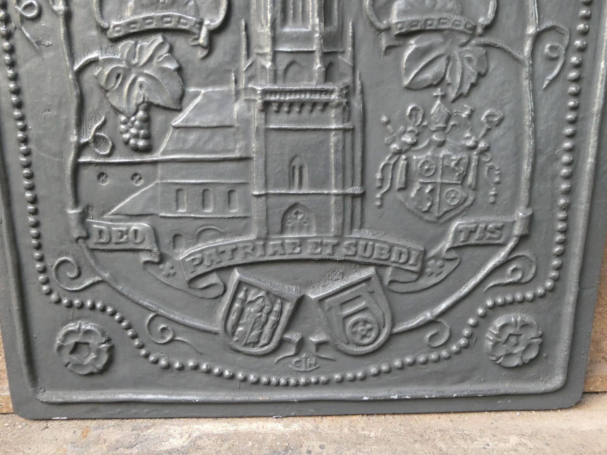 20th Century German Victorian Style 'Religious Theme' Fireback / Backsplash For Sale 1