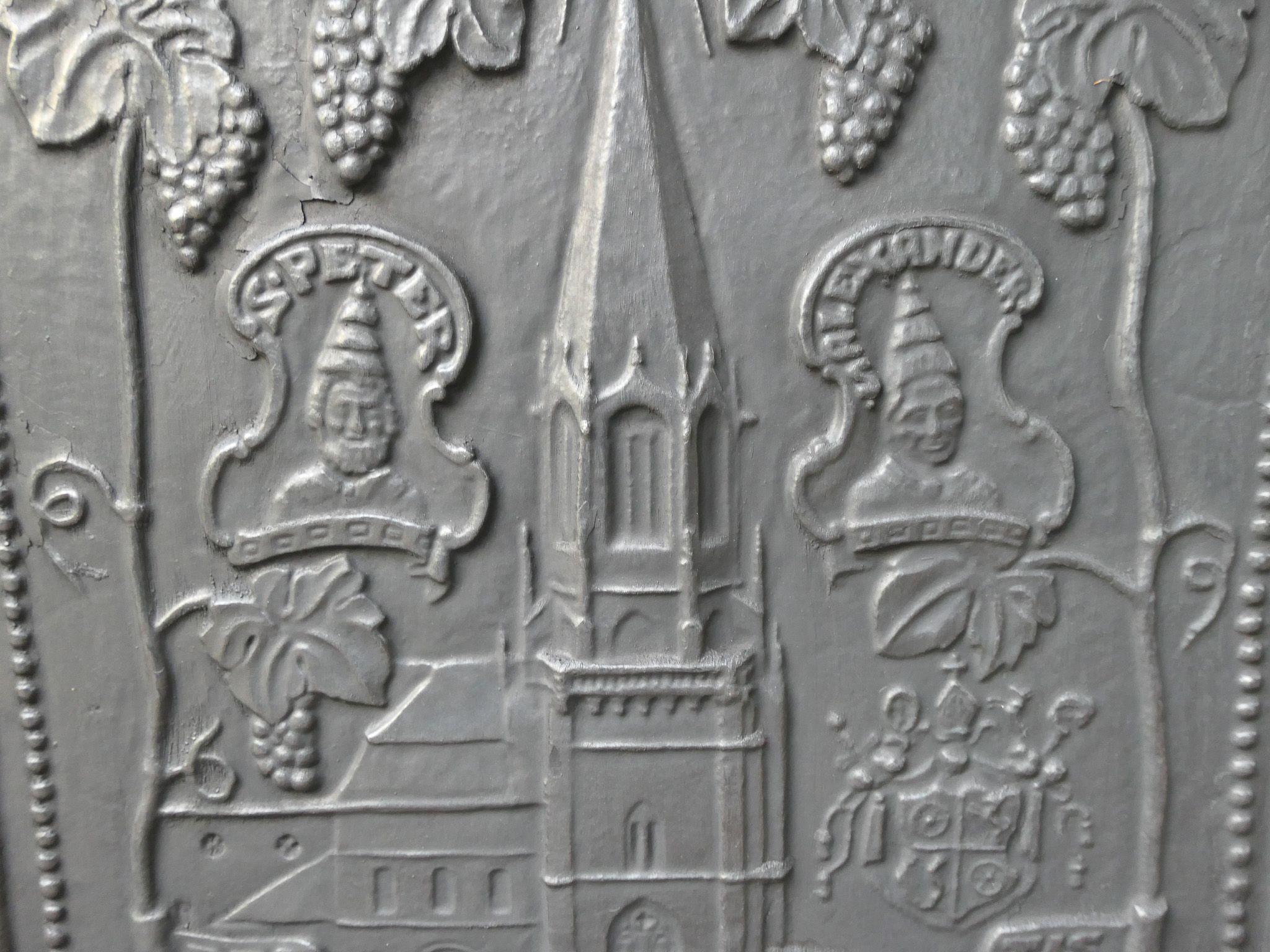 20th Century German Victorian Style 'Religious Theme' Fireback / Backsplash For Sale 2