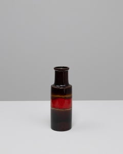 Mid-Century W. Germany Ceramic Vase, Bold Glaze, Fat Lava Style
