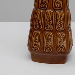 Mid-Century German Ceramic Vase, Geometric Design, W. Germany