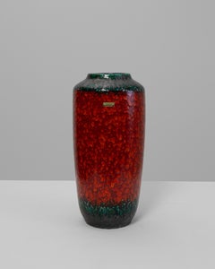 Mid-Century German Ceramic Vase, Fat Lava Style, 20th Century