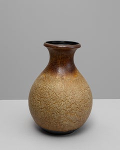 Mid-Century German Ceramic Vase with Organic Textures, 20th Century