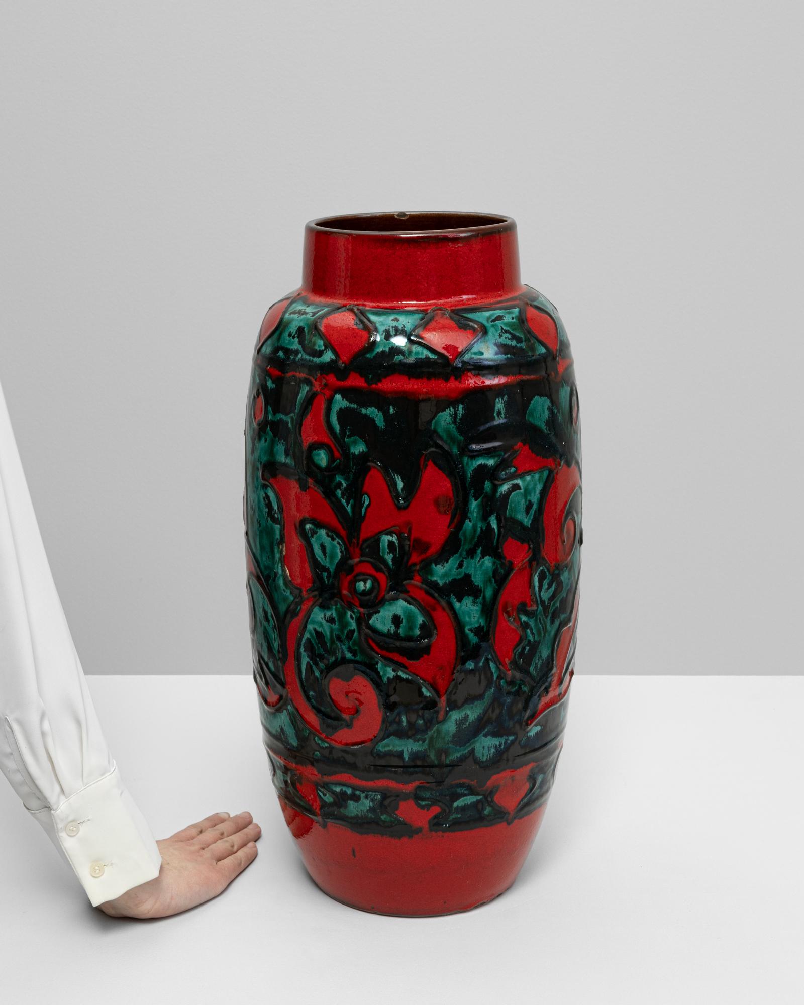 Allemand Vase en céramique allemande du 20e siècle 