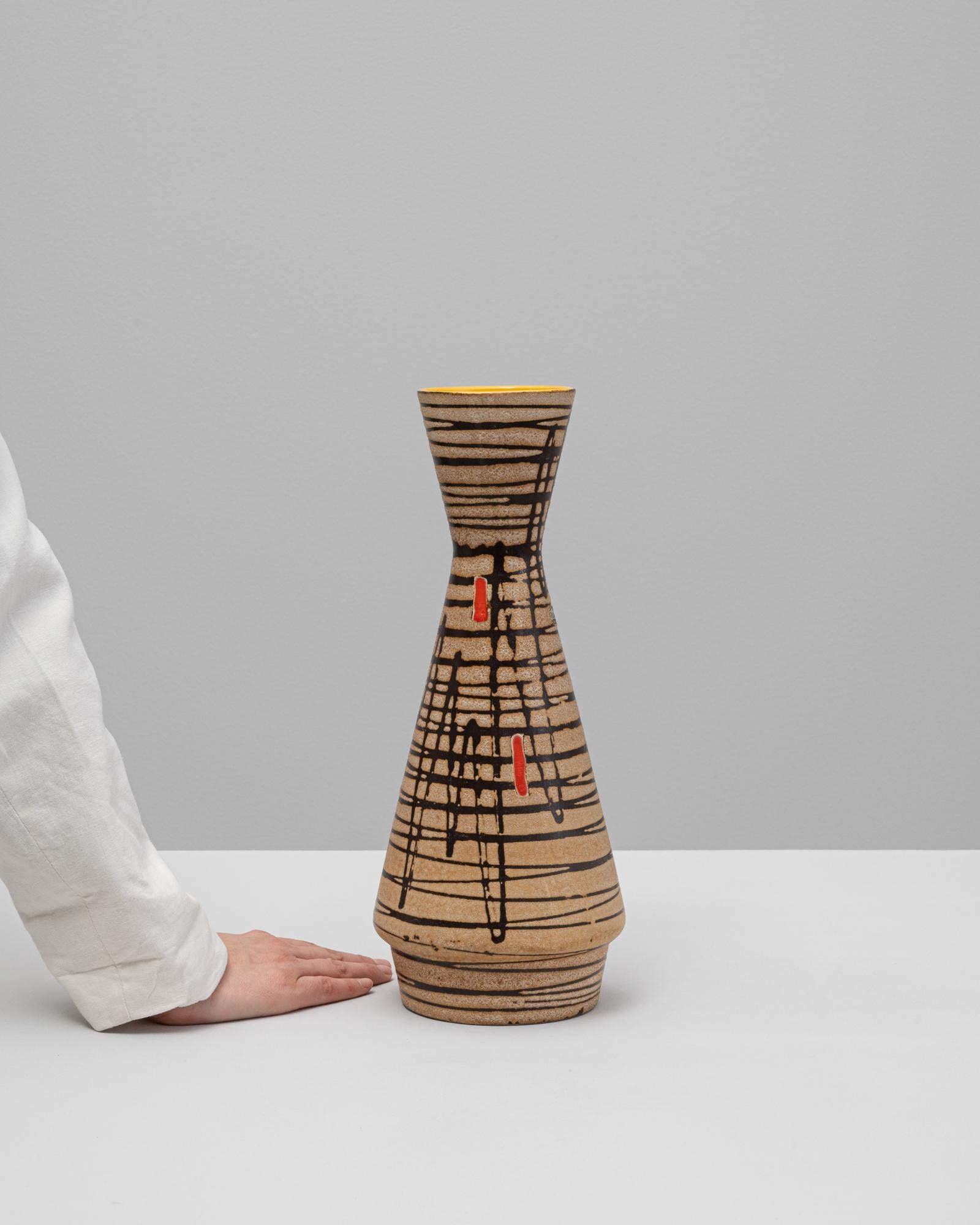 Allemand Vase en céramique allemande du 20e siècle 