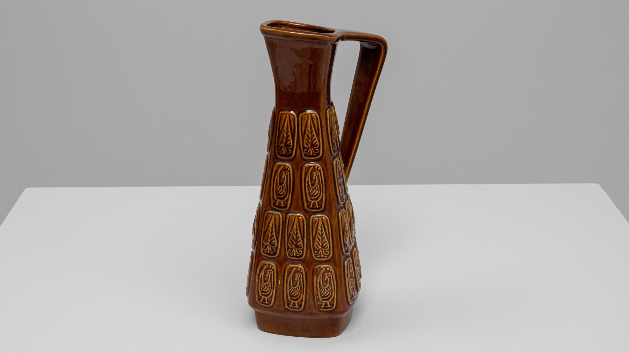 Jarrón de cerámica alemán del siglo XX 