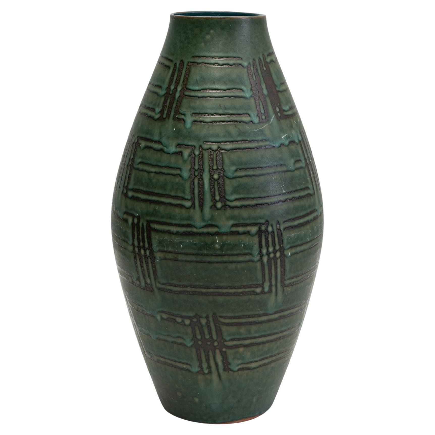 Vaso in ceramica tedesco del XX secolo "W. Germania" in ceramica