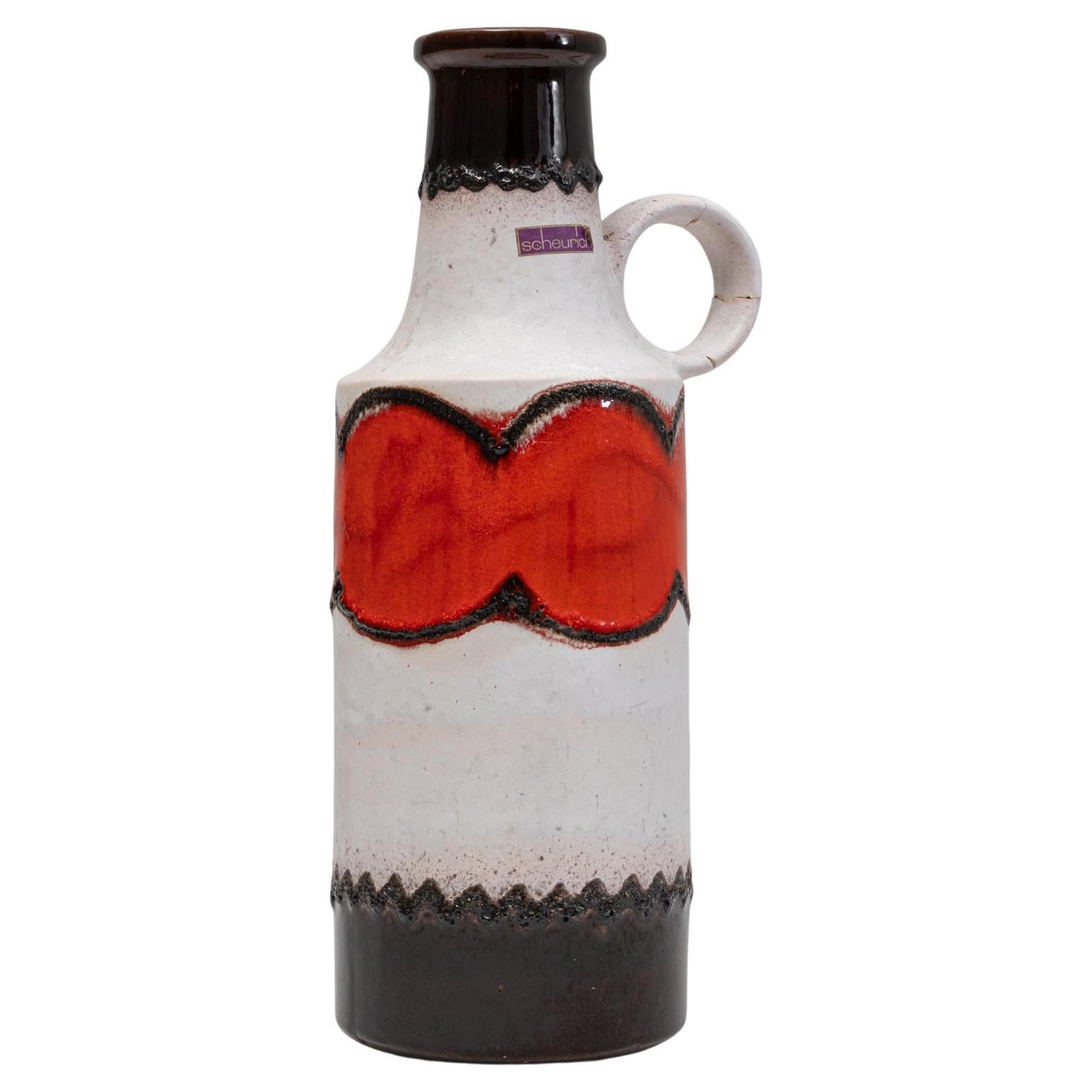 20th Century German 
W. Germany
 Ceramic Vase For Sale