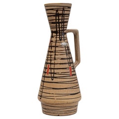 Vase en céramique allemande du 20e siècle "W. Allemagne" Vase en céramique